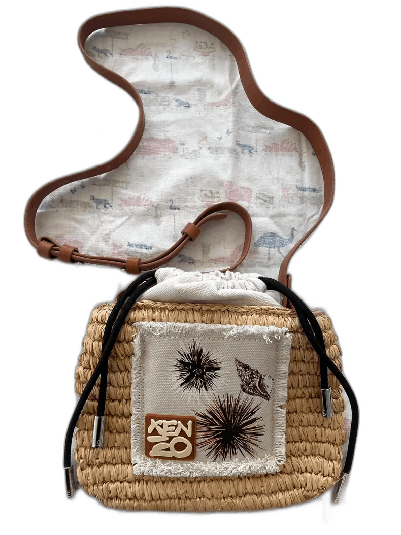 Kenzo Kenzo Woven Bag with Canvas Inside-2506 Size ONE SIZE - 1 Thumbnail