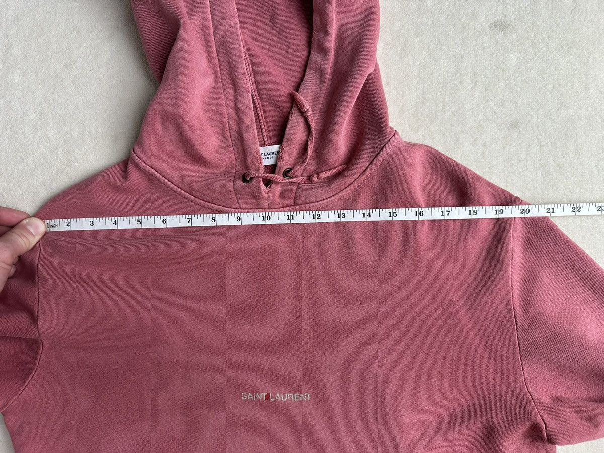 Saint Laurent Paris Saint Laurent Rive Gauche logo distressed hoodie $990 Size US XS / EU 42 / 0 - 4 Thumbnail