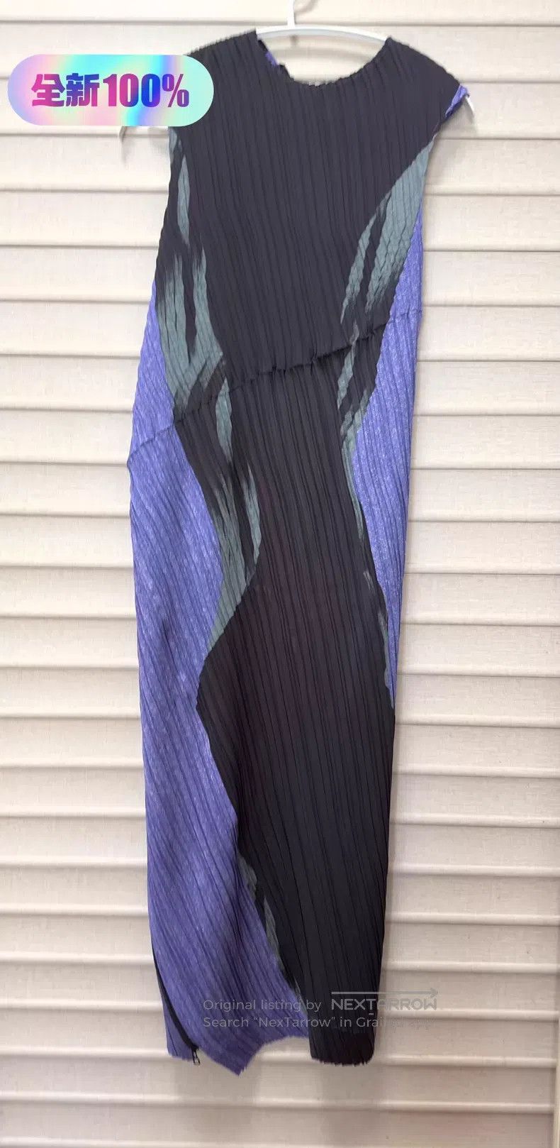 Issey Miyake Issey Miyake Ink Wash Diagonal Ruched Dress Size M / US 6-8 / IT 42-44 - 2 Thumbnail