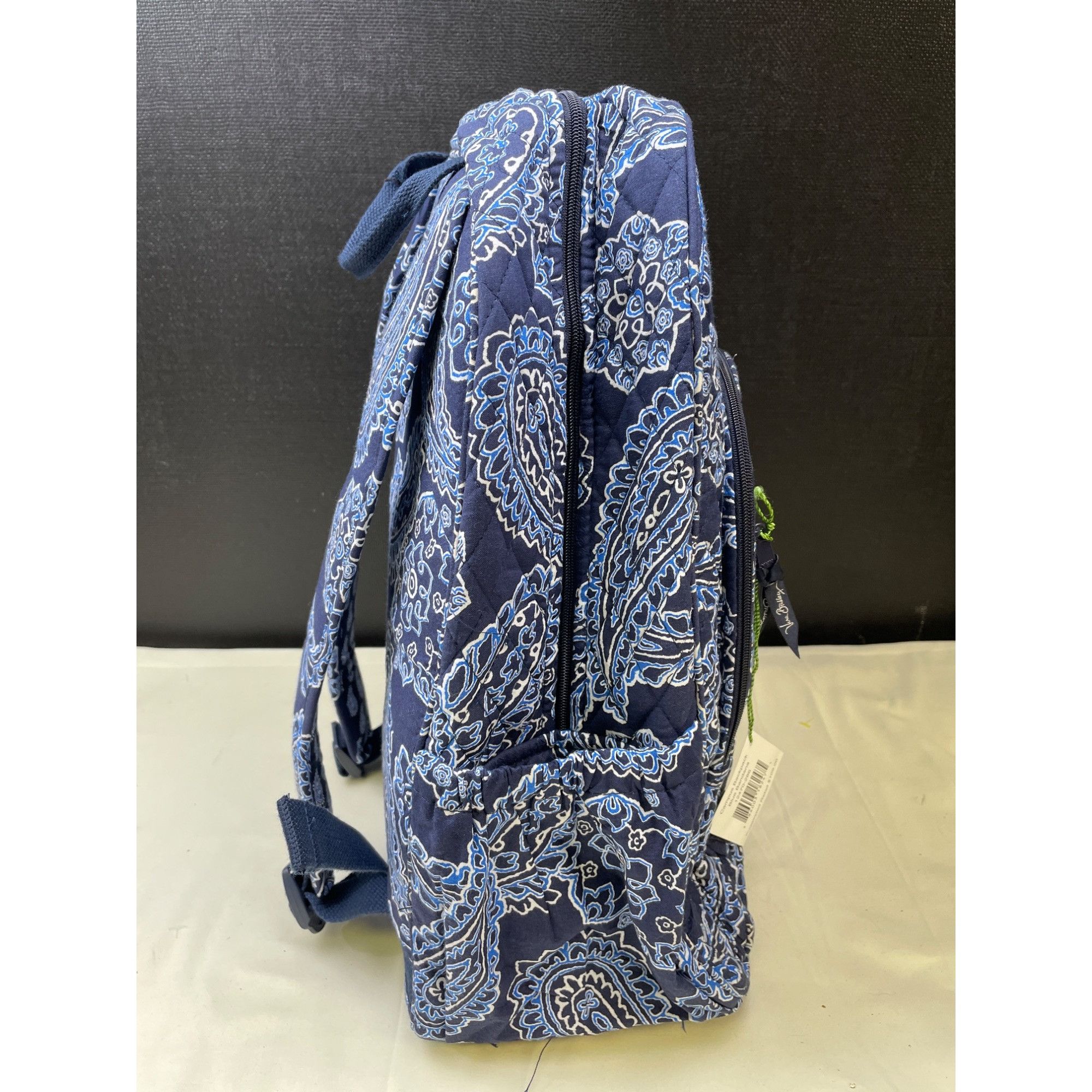 Vera Bradley Vera Bradley Blue Bandana Women's Campus Backpack SKU 6093 Size ONE SIZE - 5 Thumbnail