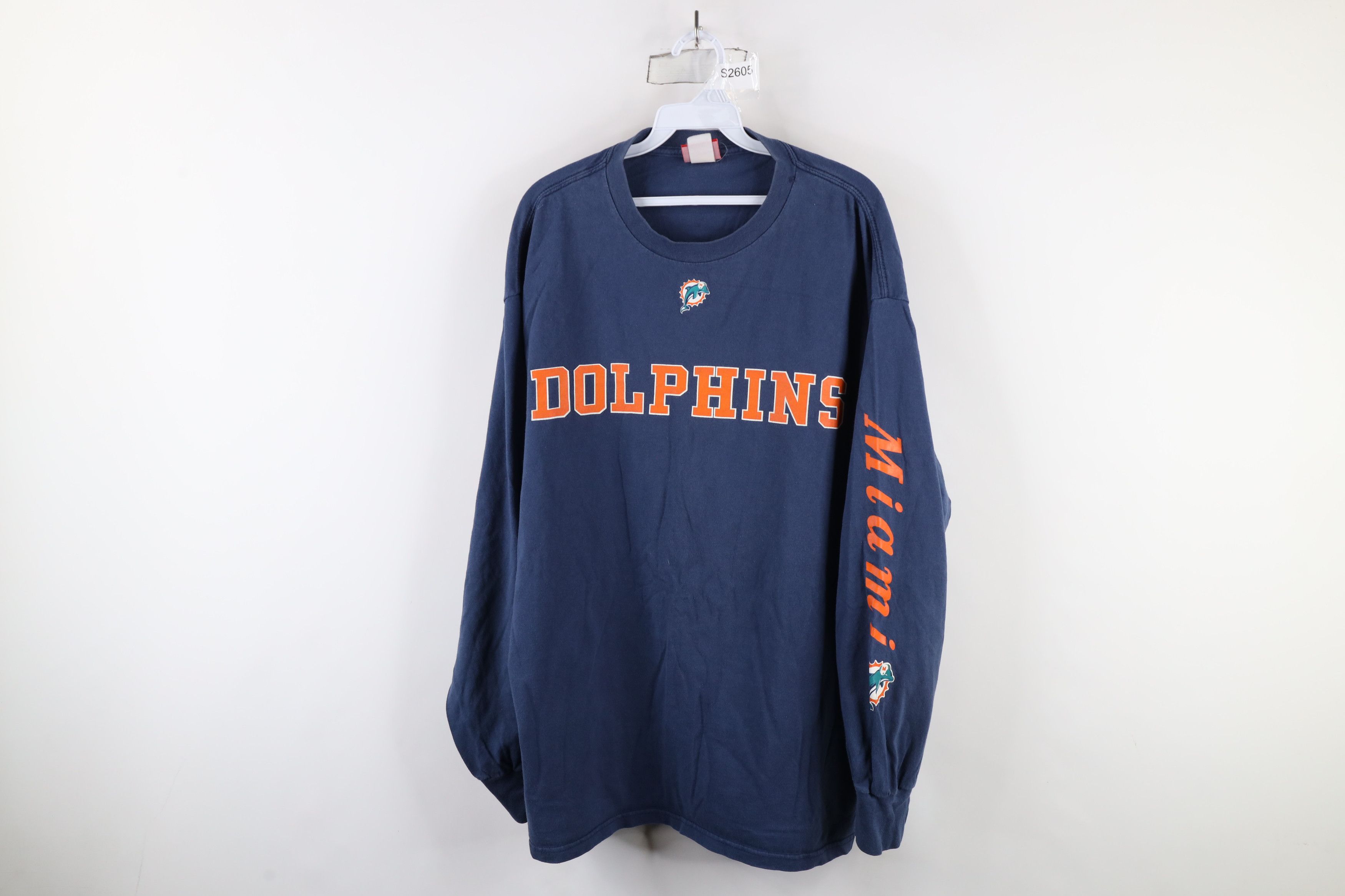 Vintage Vintage NFL Out Miami Dolphins Football Long Sleeve T-Shirt Size US XL / EU 56 / 4 - 1 Thumbnail