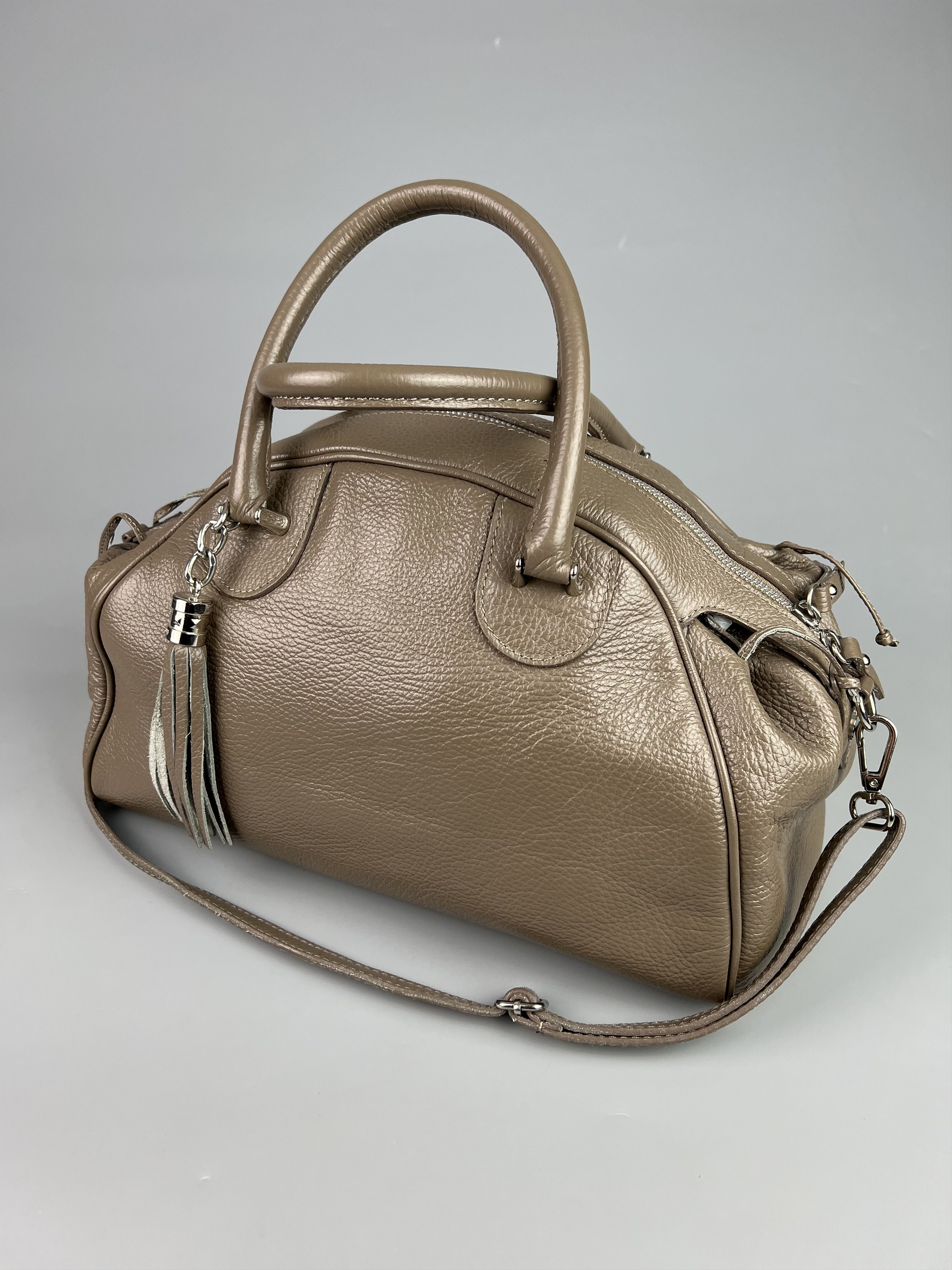 Leather Colonys Brown Leather Shoulder Bag Made in Italy Size ONE SIZE - 1 Thumbnail