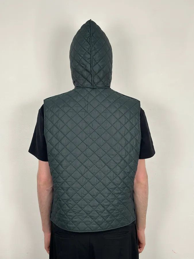 Dolce & Gabbana 2010s Dolce & Gabbana Dark Green Quilted Hooded Nylon Vest Size US M / EU 48-50 / 2 - 3 Thumbnail