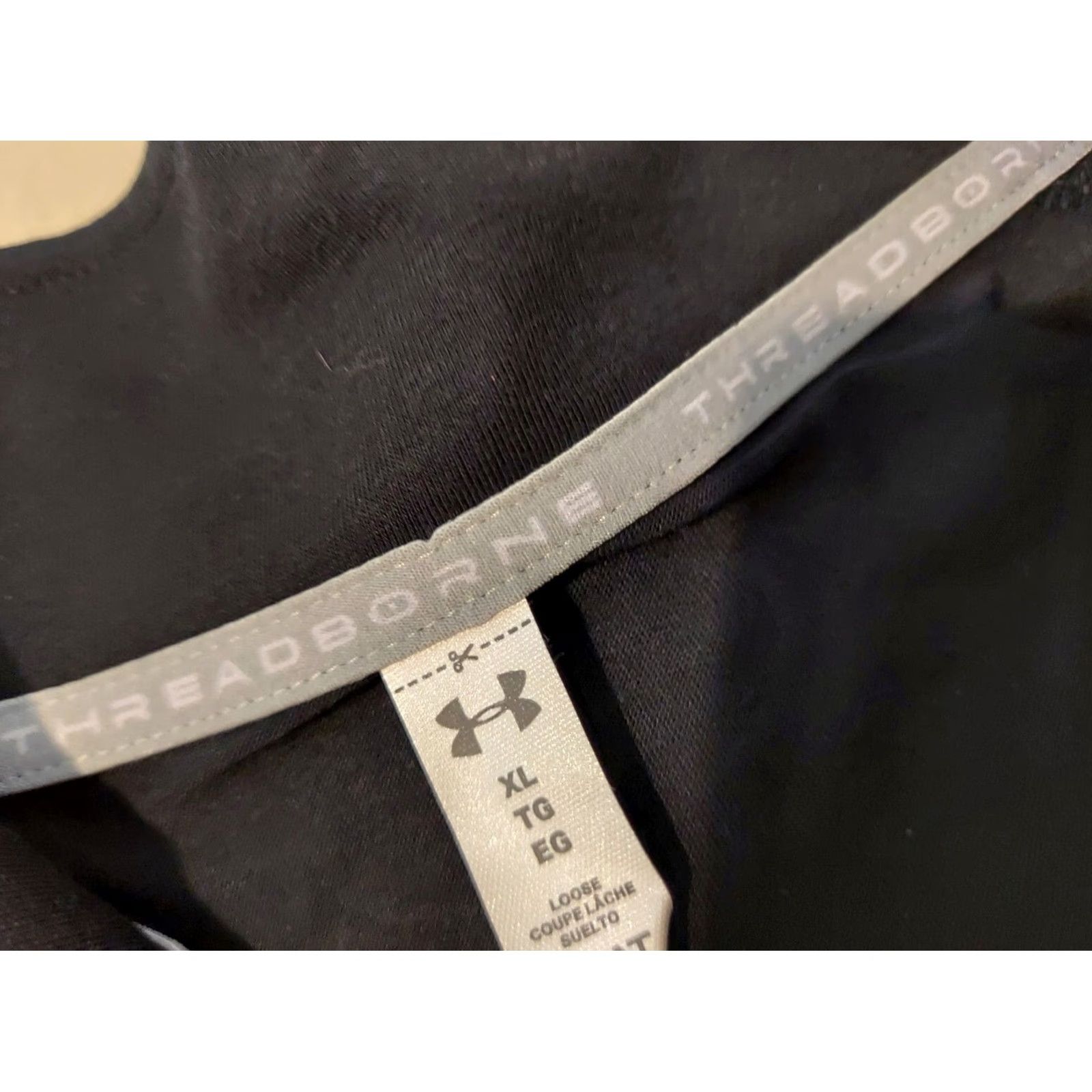 Under Armour VINTAGE? No. Under Armour Shirt XL Black Athletic Zip Mens Large? Size US XL / EU 56 / 4 - 2 Thumbnail
