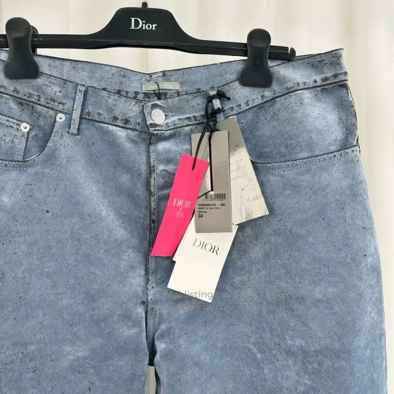 Other Dior Summer Light Blue Cotton Logo Shorts . Size US 34 / EU 50 - 3 Thumbnail