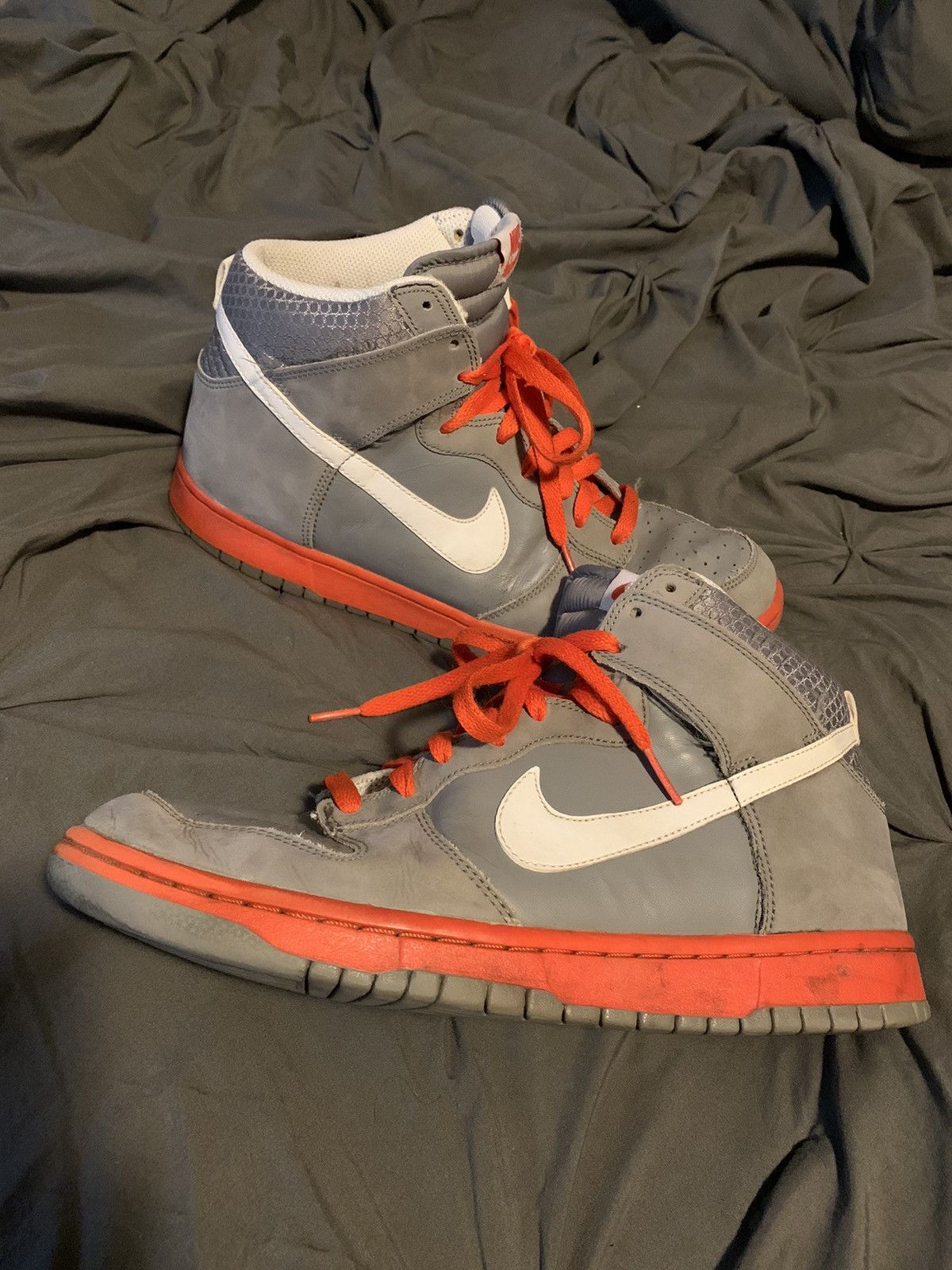 Nike Nike Dunk High “UnPigeon” Light Charcoal Orange Size US 10 / EU 43 - 1 Thumbnail