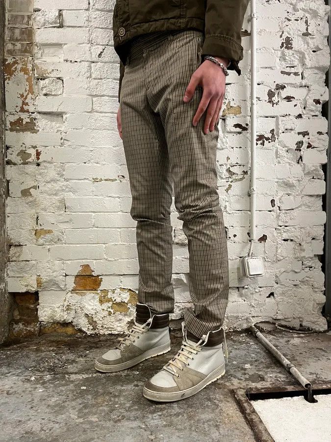 Gucci 2000s Gucci Beige Classy Checkered Tailored Pants Size US 31 - 3 Thumbnail