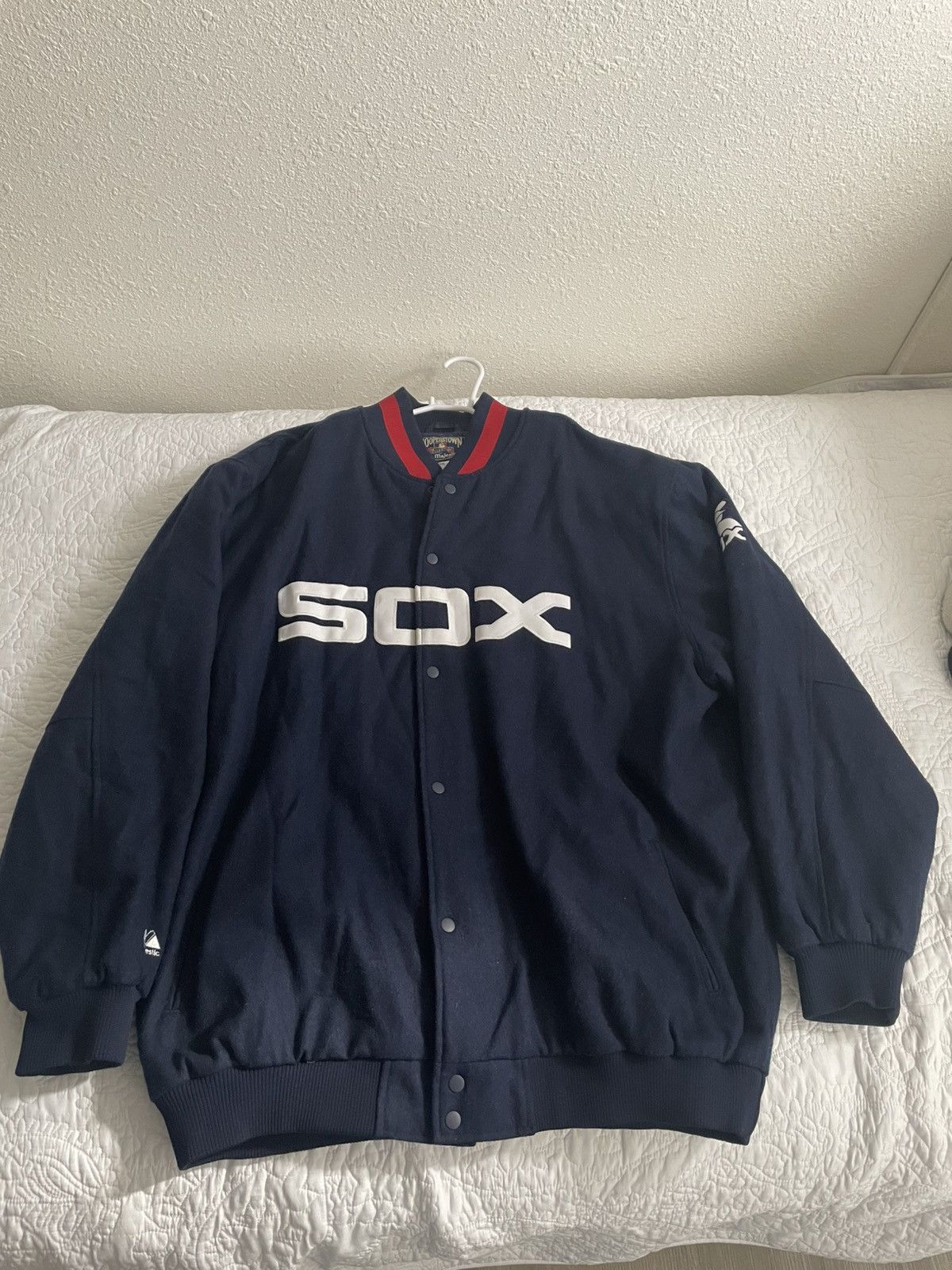 Cooperstown Collection × MLB × Vintage White Sox Jacket Size US XXL / EU 58 / 5 - 1 Thumbnail
