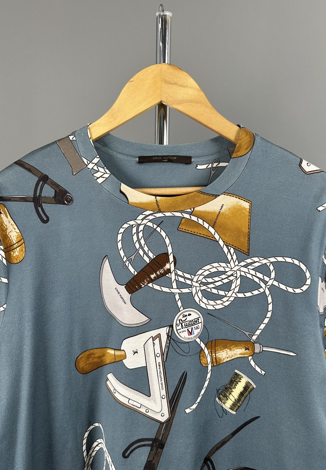 Louis Vuitton Louis Vuitton - “Tools” All Over Print Short Sleeve Shirt Size US S / EU 44-46 / 1 - 3 Thumbnail