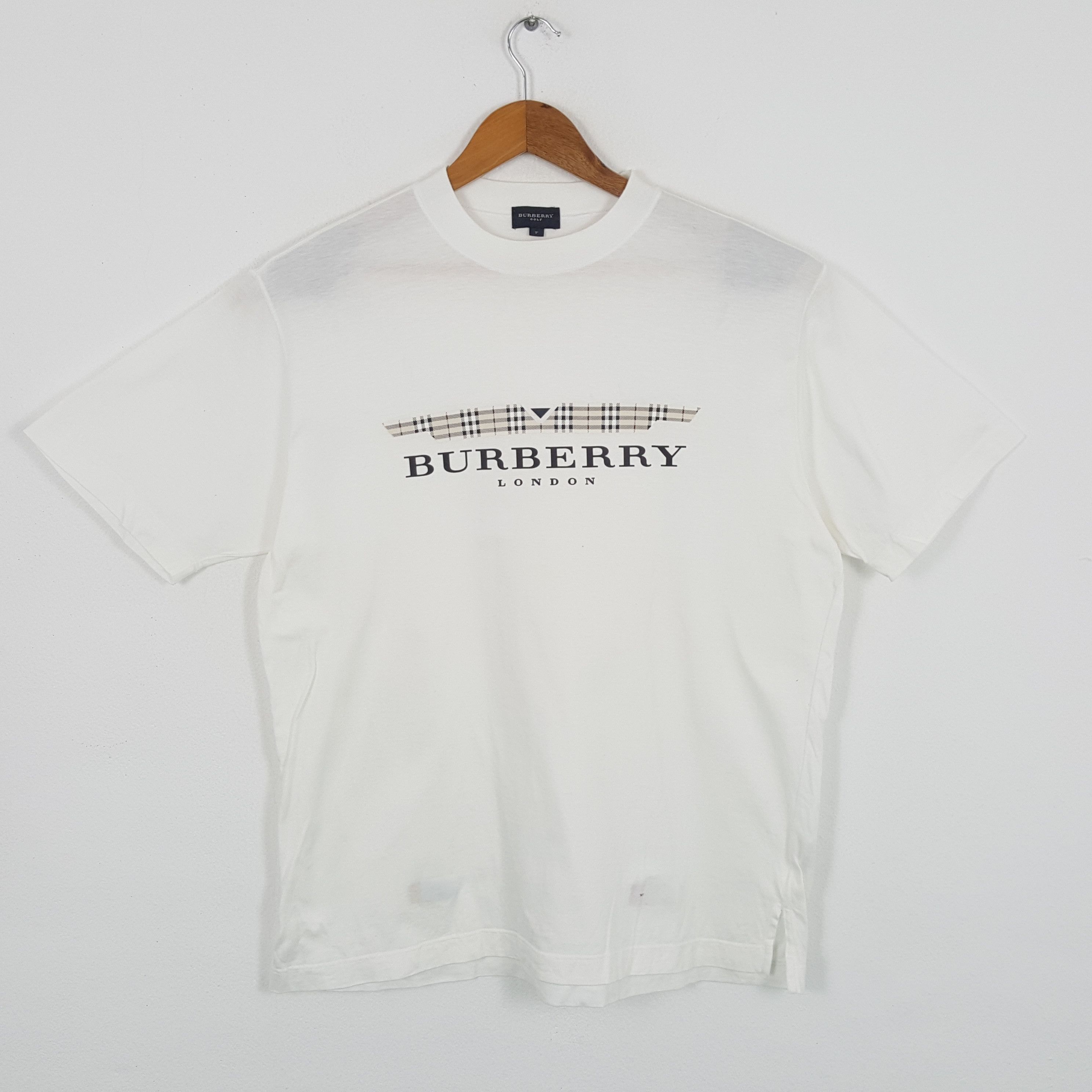 Vintage BURBERRY LONDON Luxury Fashion Brand T-Shirts - Main Image