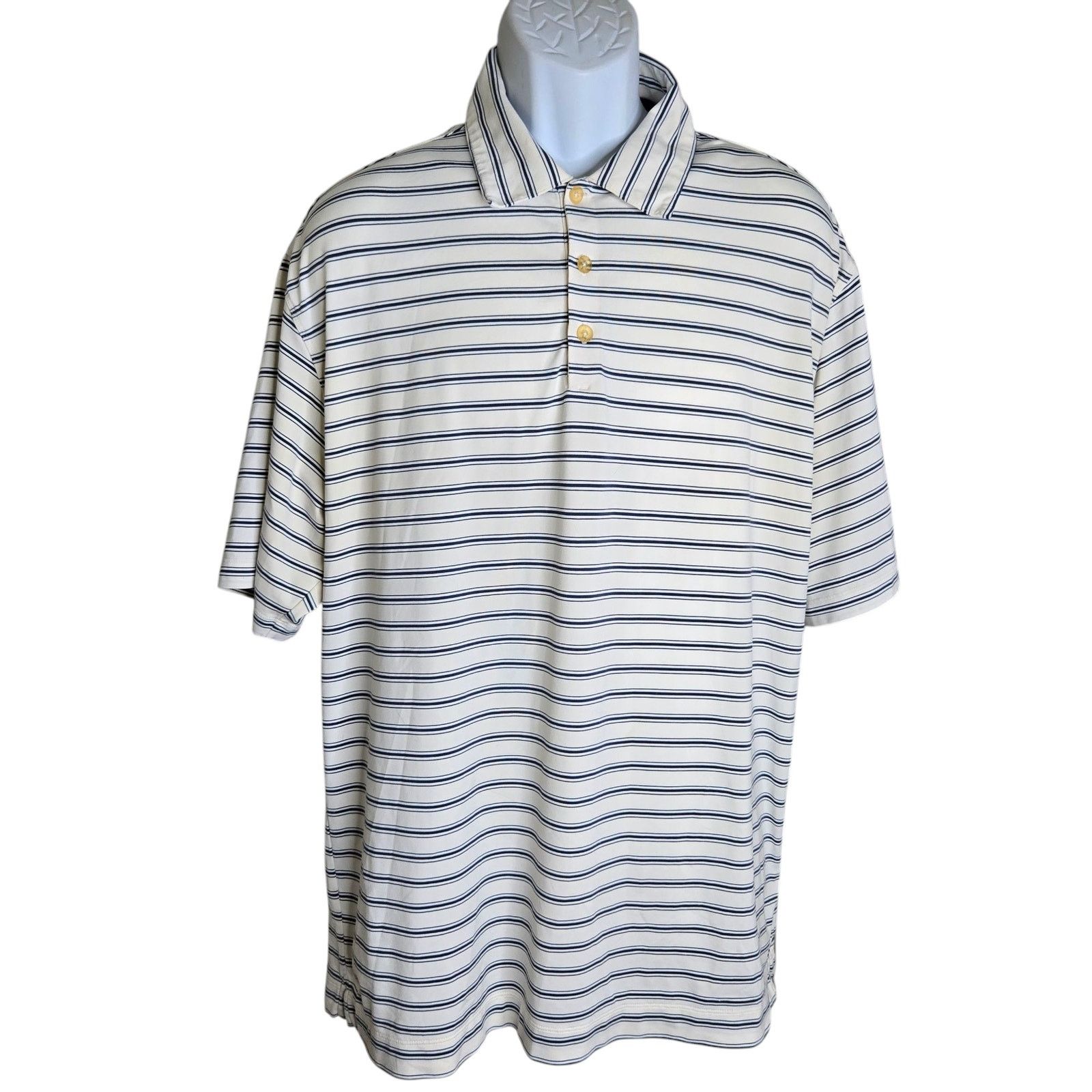 Nike Nike Golf Mens Polo Shirt Large Striped Fit Dry Grandpacore Size US L / EU 52-54 / 3 - 1 Thumbnail