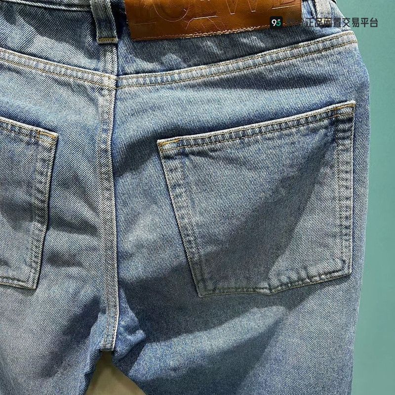 Loewe LOEWE Washed Denim Jeans with Logo Leather Patch Size US 30 / EU 46 - 1 Thumbnail