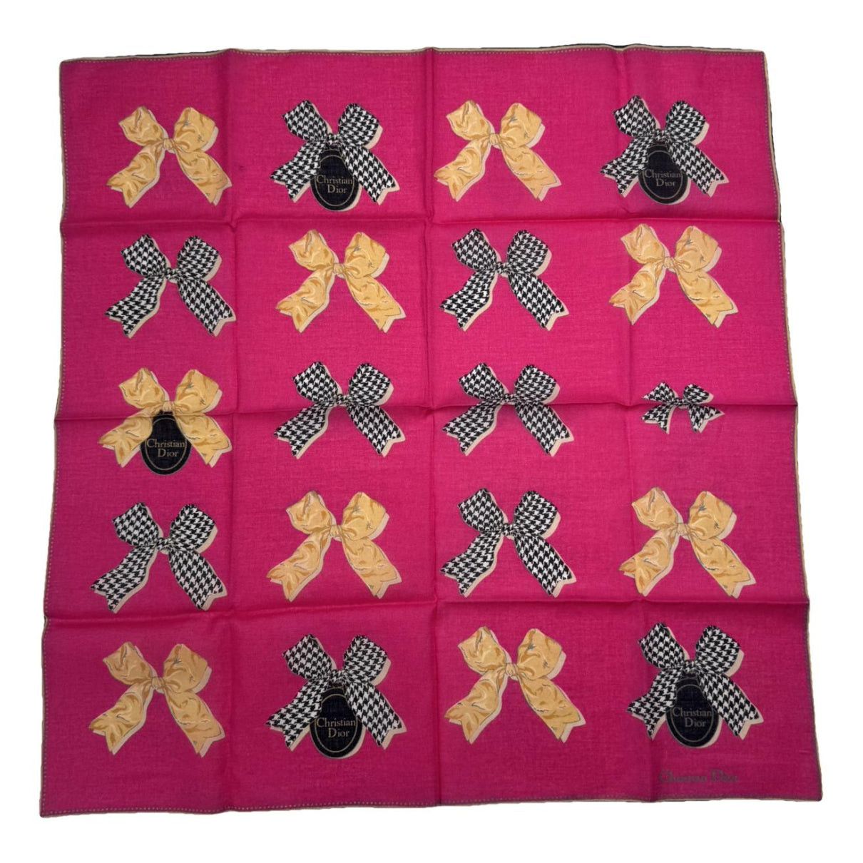 Mitzah Oblique Pink Silk Scarf