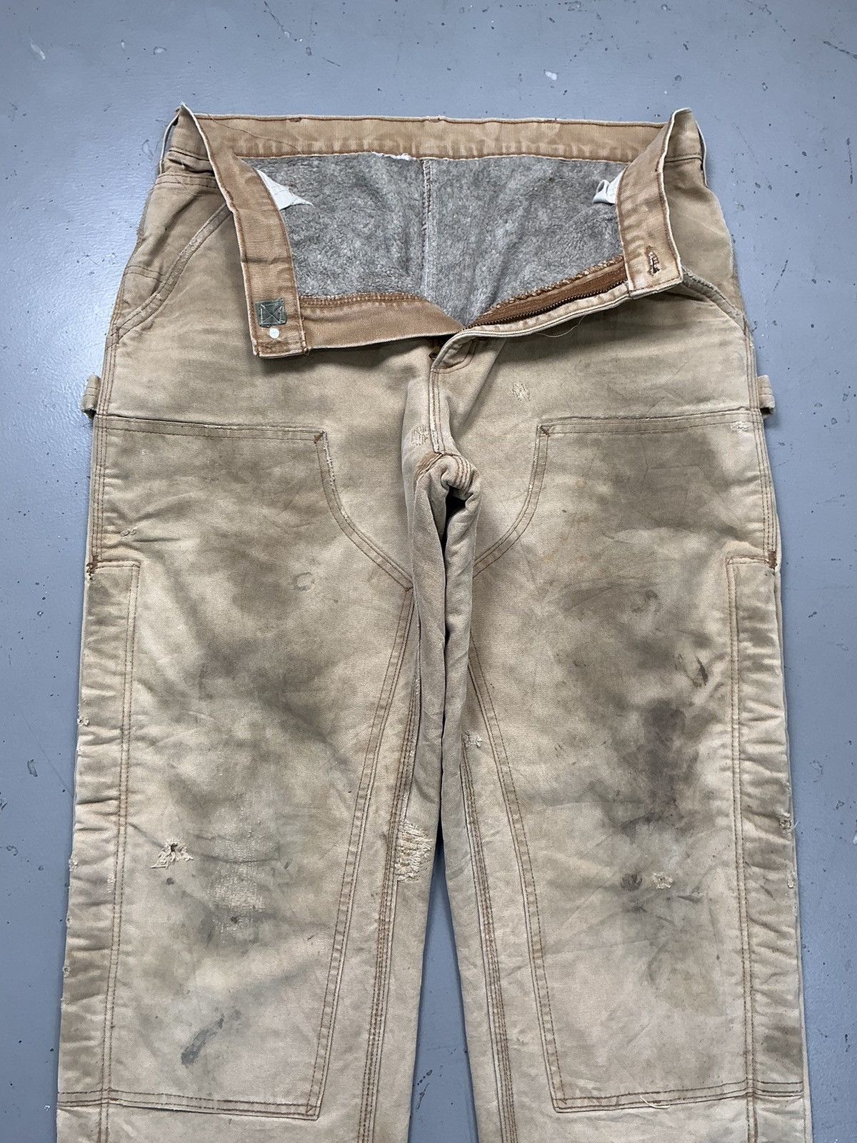 Carhartt Vintage sunfade Carhartt blanket line double knee denim Size US 34 / EU 50 - 6 Thumbnail