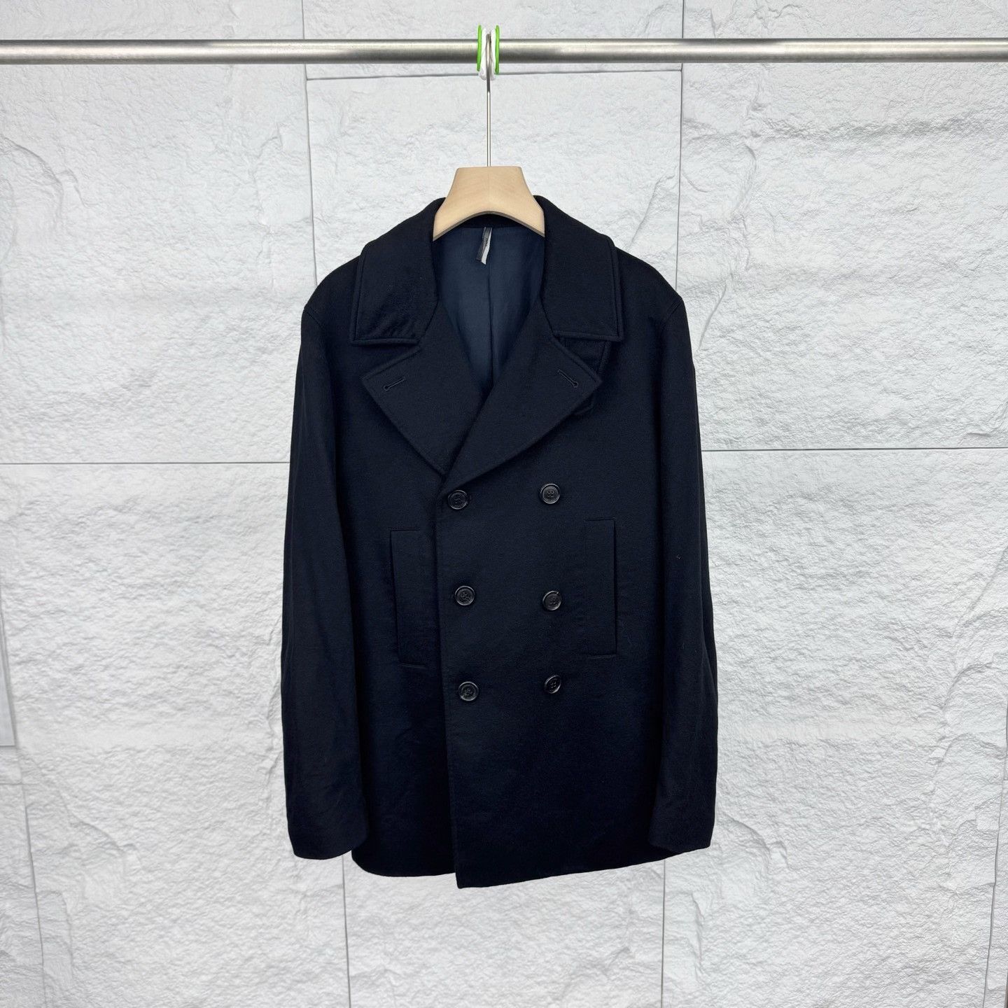 Dior Dior Black Double-Breasted Lapel Coat Size US M / EU 48-50 / 2 - 1 Thumbnail