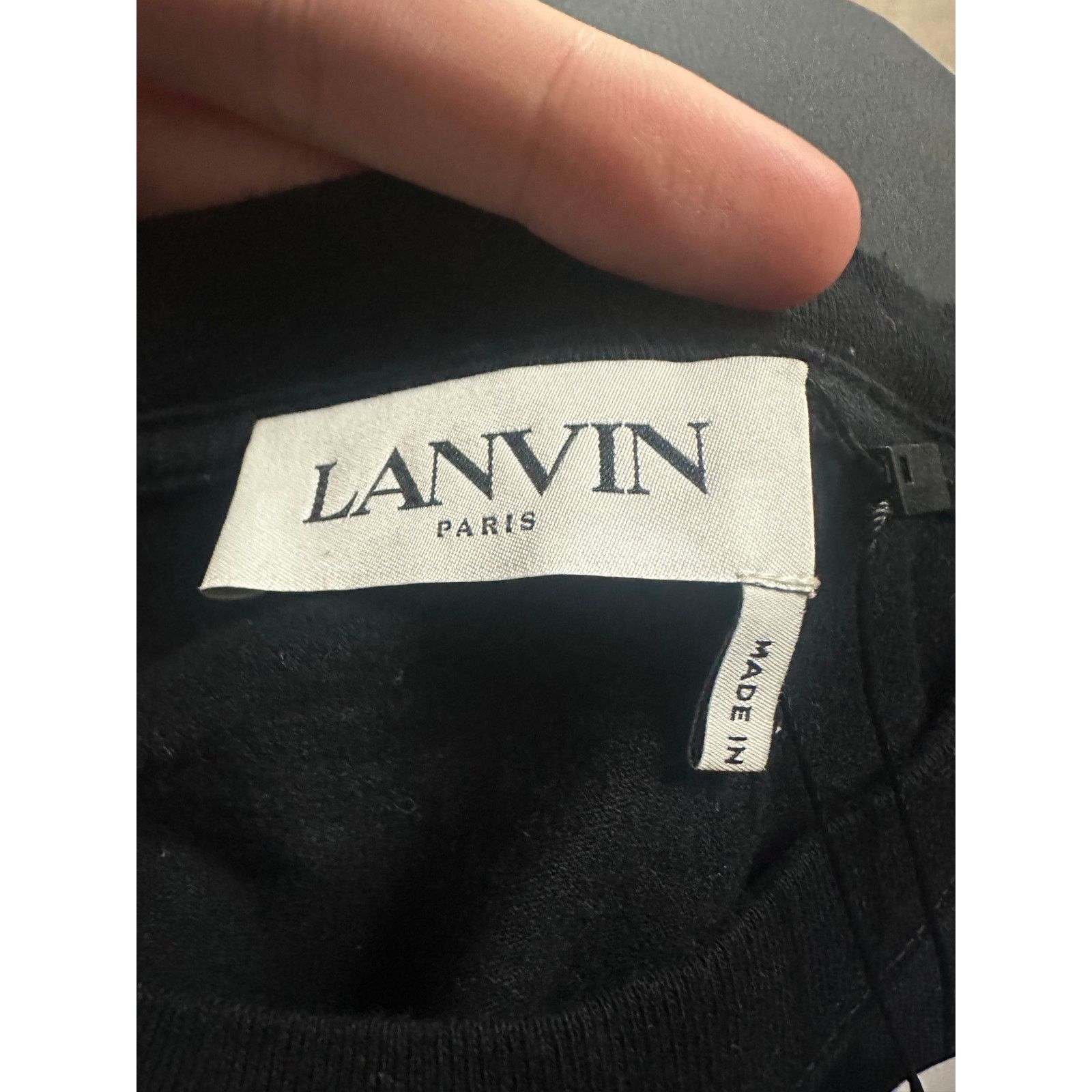 Lanvin Lanvin Curb Skate Tee Black Cream Used Small Size US S / EU 44-46 / 1 - 2 Thumbnail