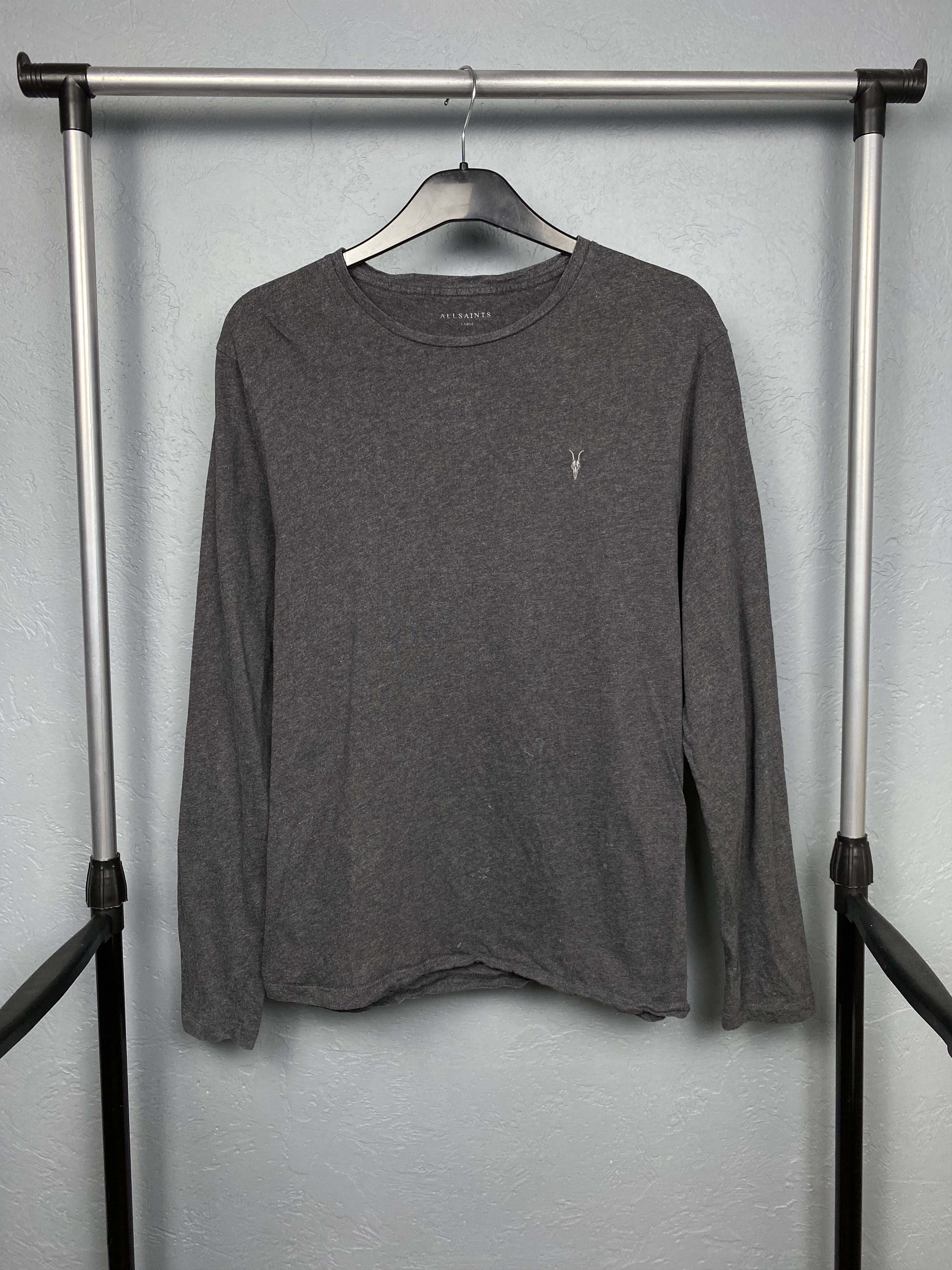 Allsaints Allsaints Brace Mens Crew Neck Long Sleeve T-Shirt Tee Size US L / EU 52-54 / 3 - 1 Thumbnail