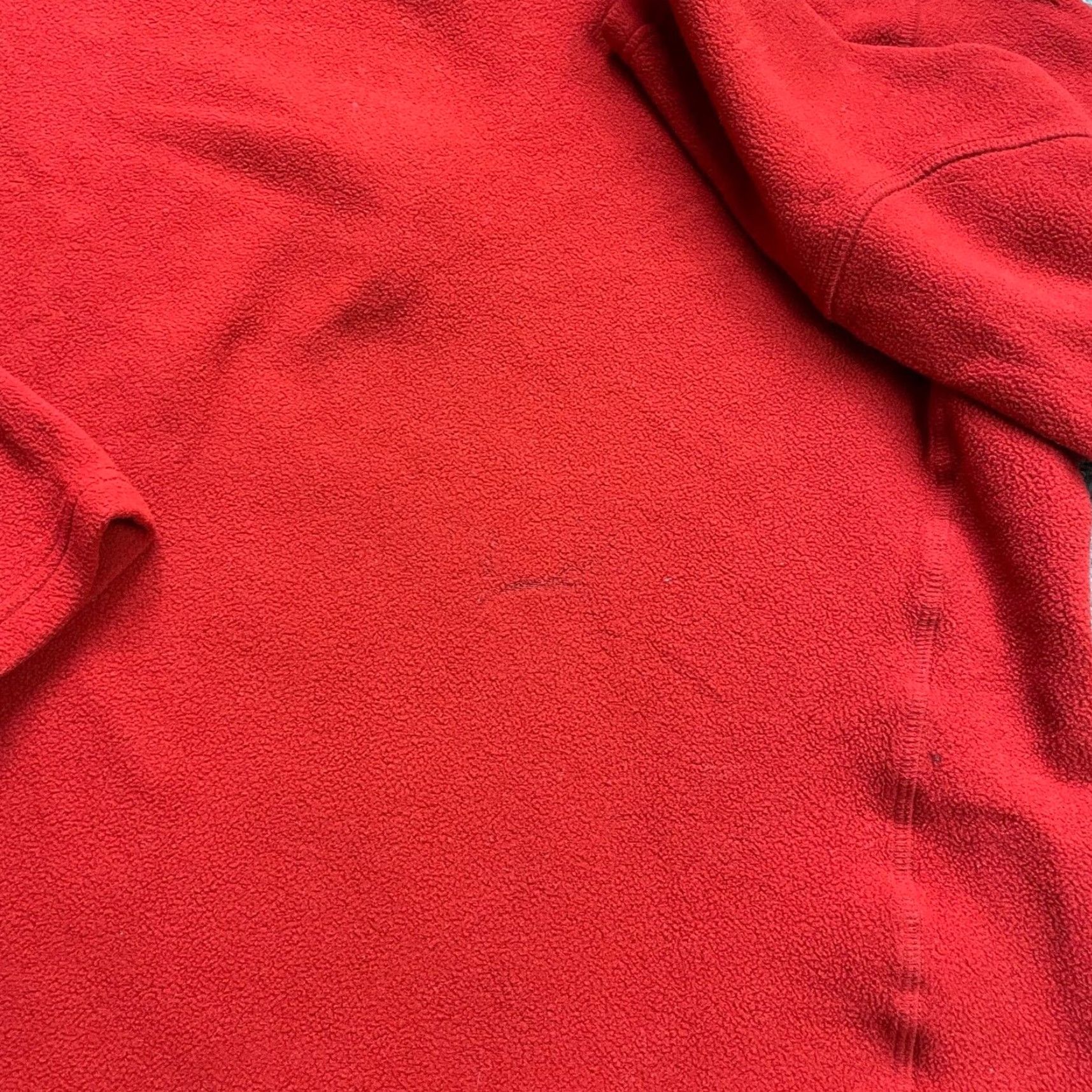 Lands' End Lands' End Fleece Jacket Women Large Red 1/4 Zip High Neck Outdoor Hike Pullover Size L / US 10 / IT 46 - 5 Thumbnail