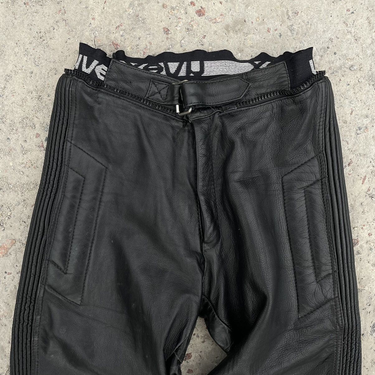 Vintage Vintage Moto Leather Pants Uvex 48 Size 90s Y2K USA Size US 30 / EU 46 - 5 Thumbnail
