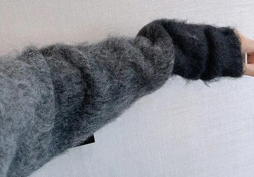 VIBE Gradient Fluffy Knit Cardigan Sweater Size US XL / EU 56 / 4 - 5 Thumbnail
