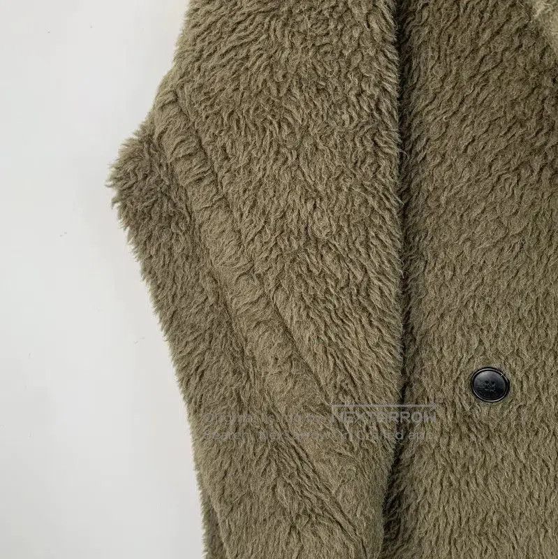 Max Mara MaxMara Olive Green Alpaca Wool Coat . Size M / US 6-8 / IT 42-44 - 4 Thumbnail