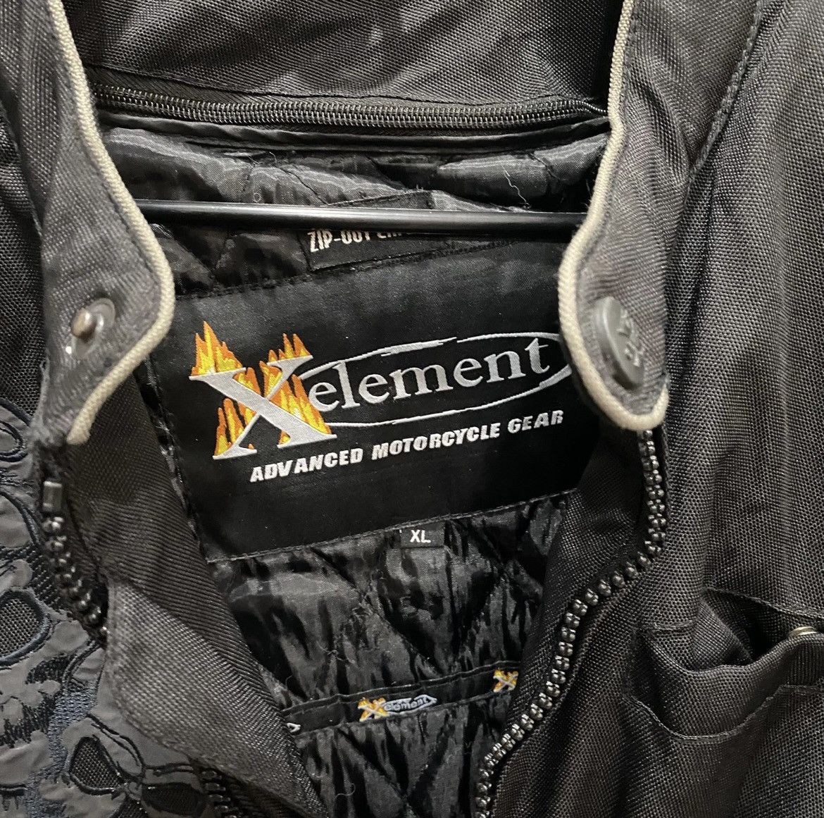 Xelement Y2K Grunge Reflective Skulls Motorcycle Xelement Jacket Size US XL / EU 56 / 4 - 5 Thumbnail