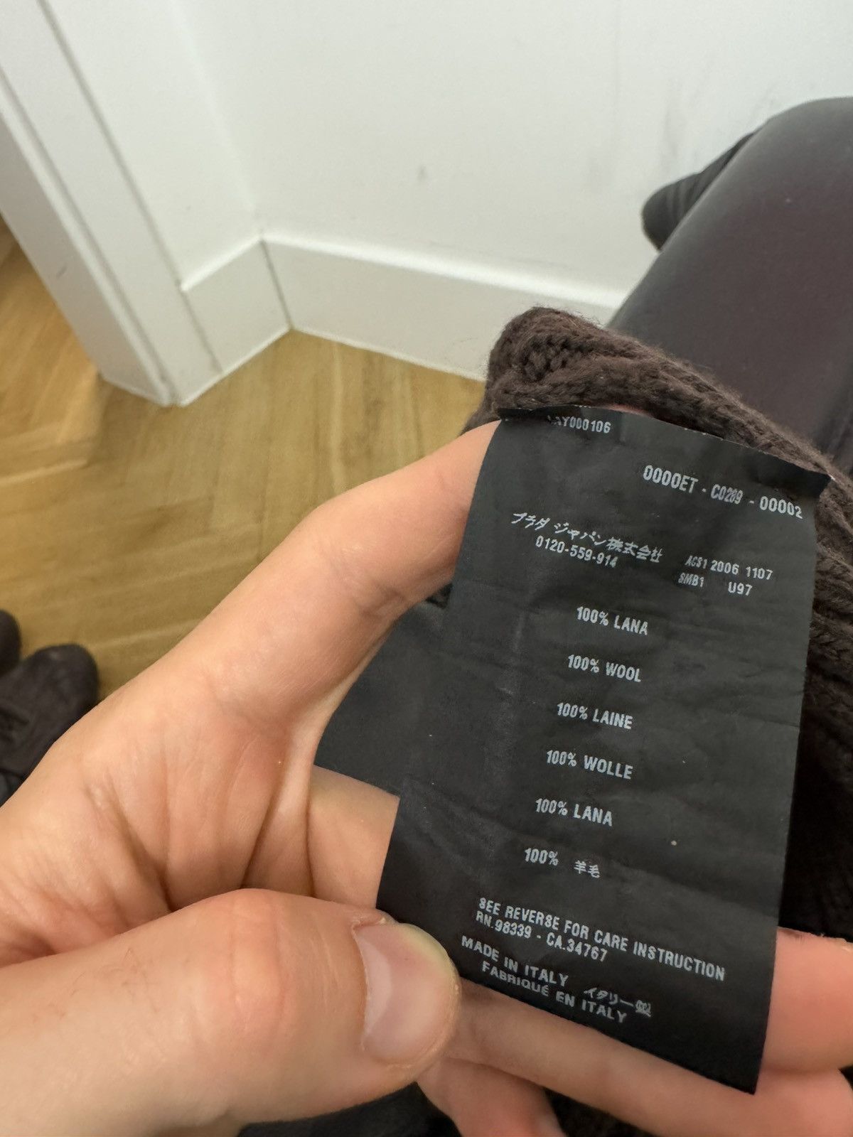 Prada Prada Beanie Hat Archive Red Tab Wool Knitted Kanye West Y2k Size ONE SIZE - 7 Thumbnail