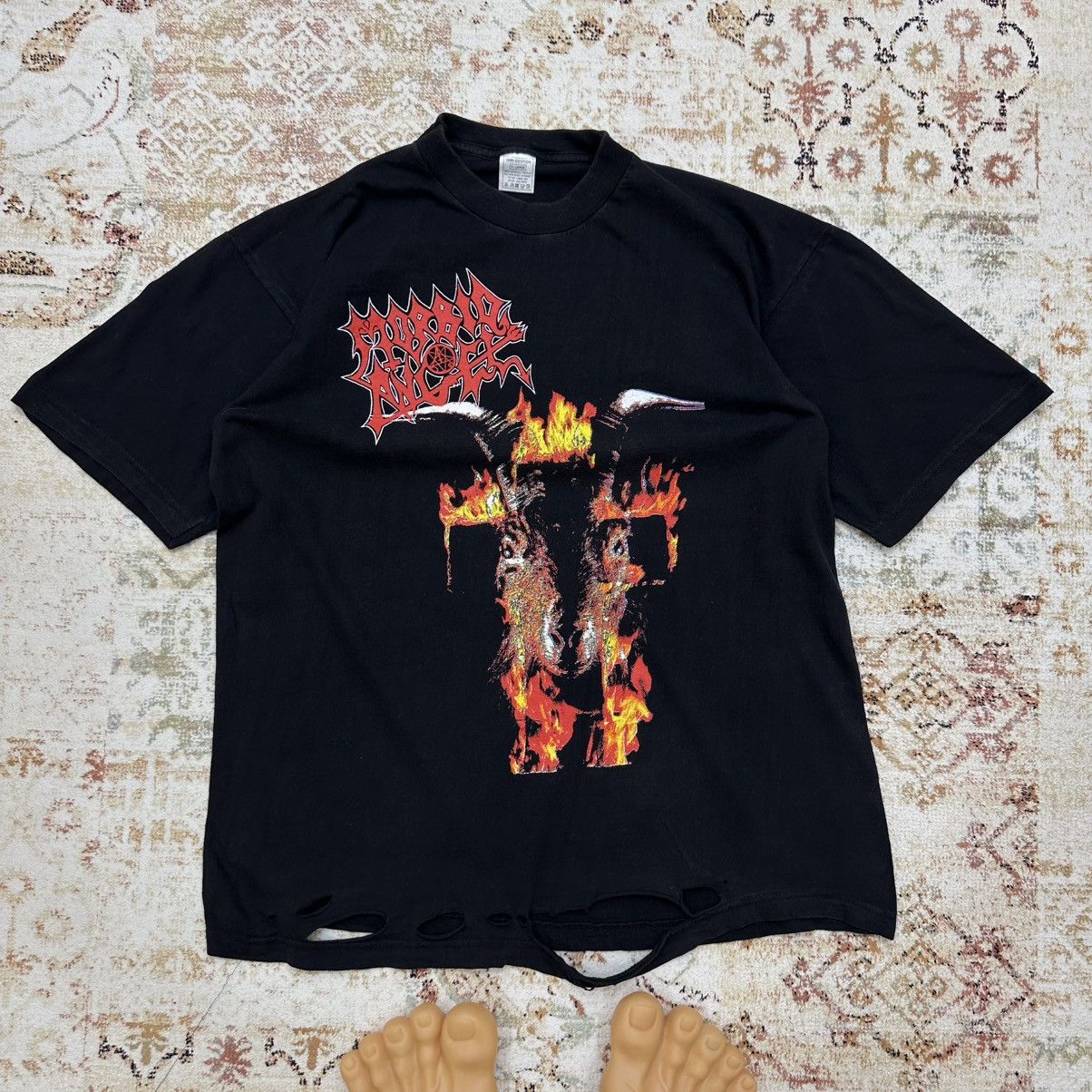 Band Tees × Vintage Vintage Adult “ Morbid Angel Covenant” Crazy Fit Tee 90s Size US XL / EU 56 / 4 - 1 Thumbnail