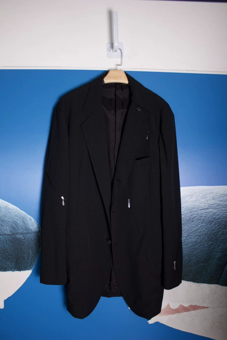 Yohji Yamamoto Yohji Yamamoto 05 SS Collar Deconstructed Long Jacket 2501- Size US L / EU 52-54 / 3 - 1 Thumbnail
