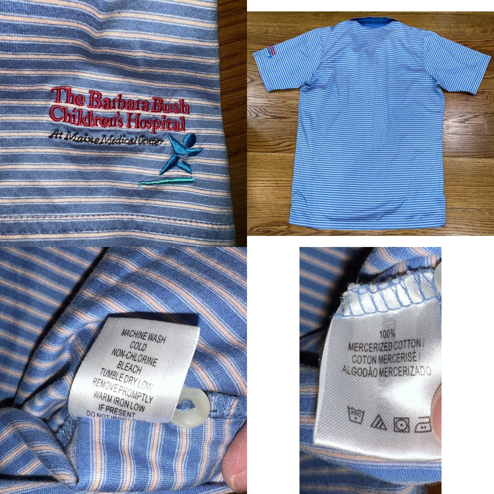 Vintage VINTAGE Fairway & Greene Polo Shirt Men's Size M Short Sleeve Striped Blue Pink Golf Casual Size US M / EU 48-50 / 2 - 8 Thumbnail