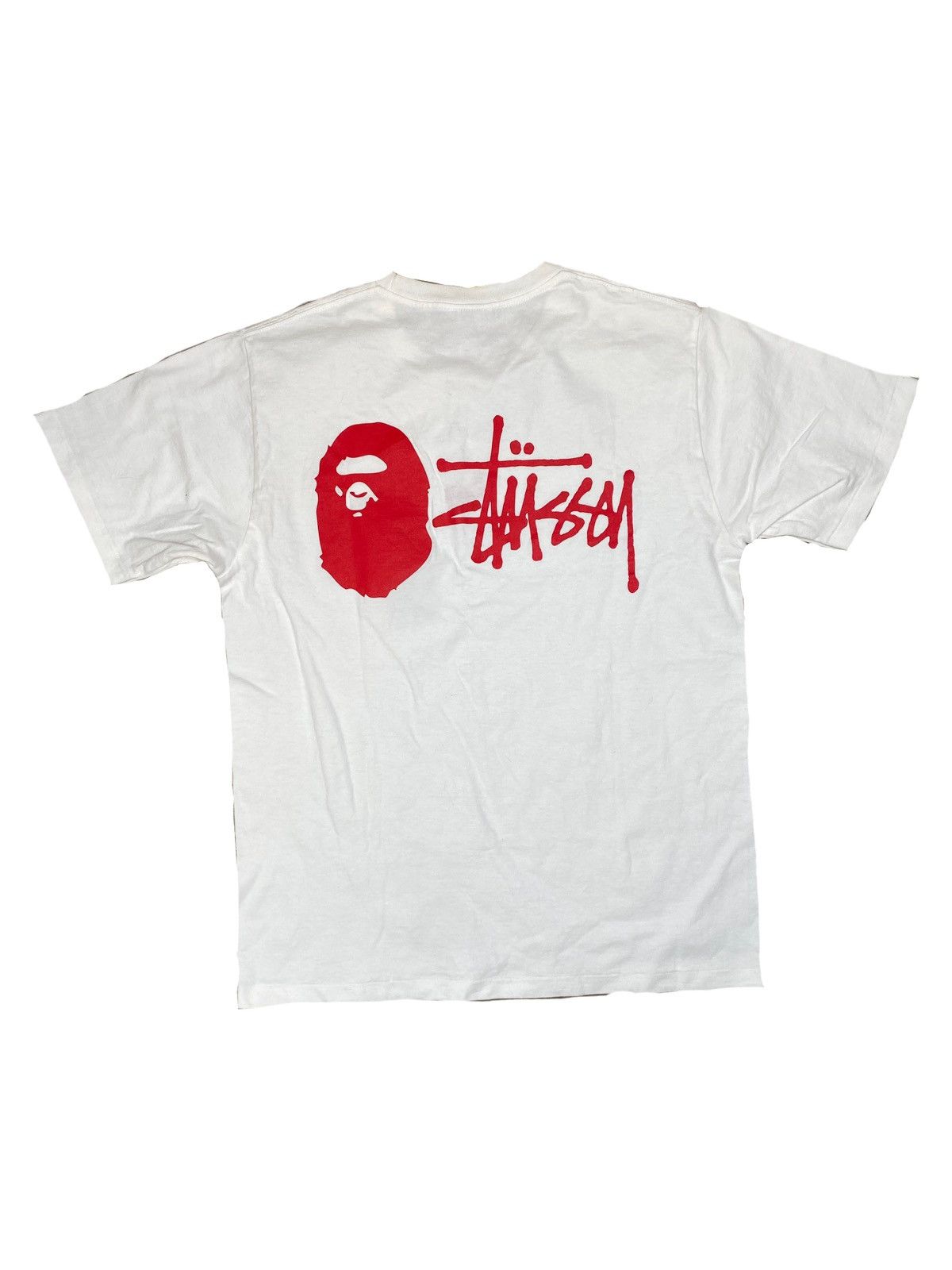 Bape × Stussy Bape x Stussy Collaboration T-Shirt | Grailed