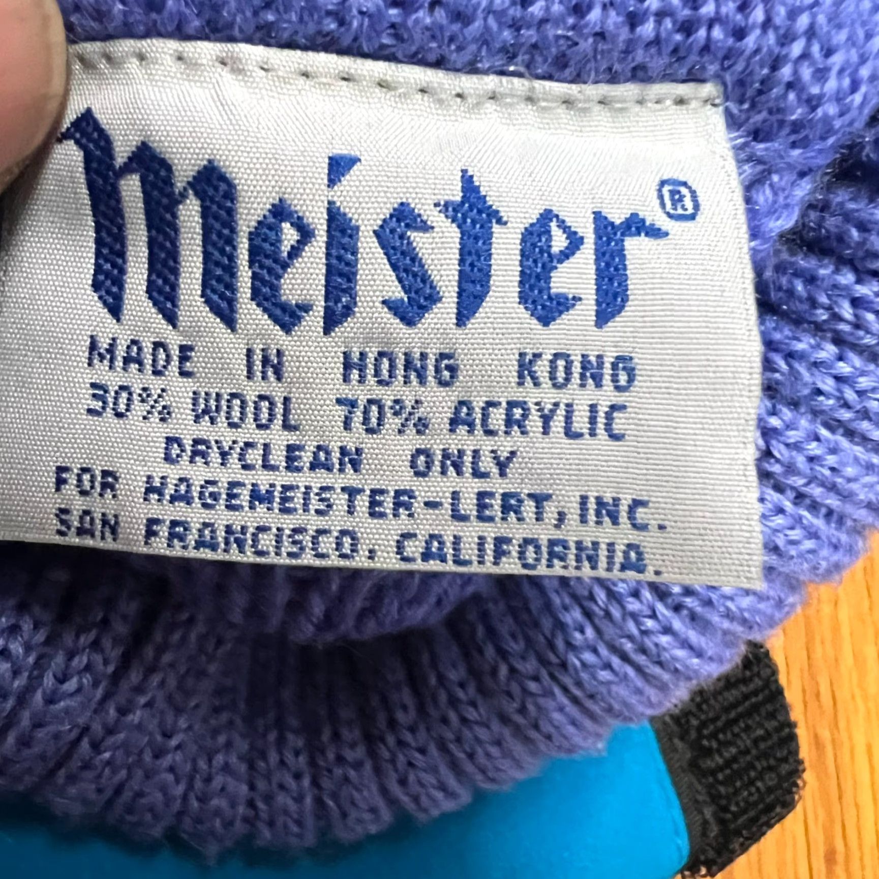 Vintage VINTAGE Meister Wool Blend Turtleneck Cable Knit Sweater Men Size S Blue 80s Autumn Winter Male Pullover Size US S / EU 44-46 / 1 - 6 Thumbnail