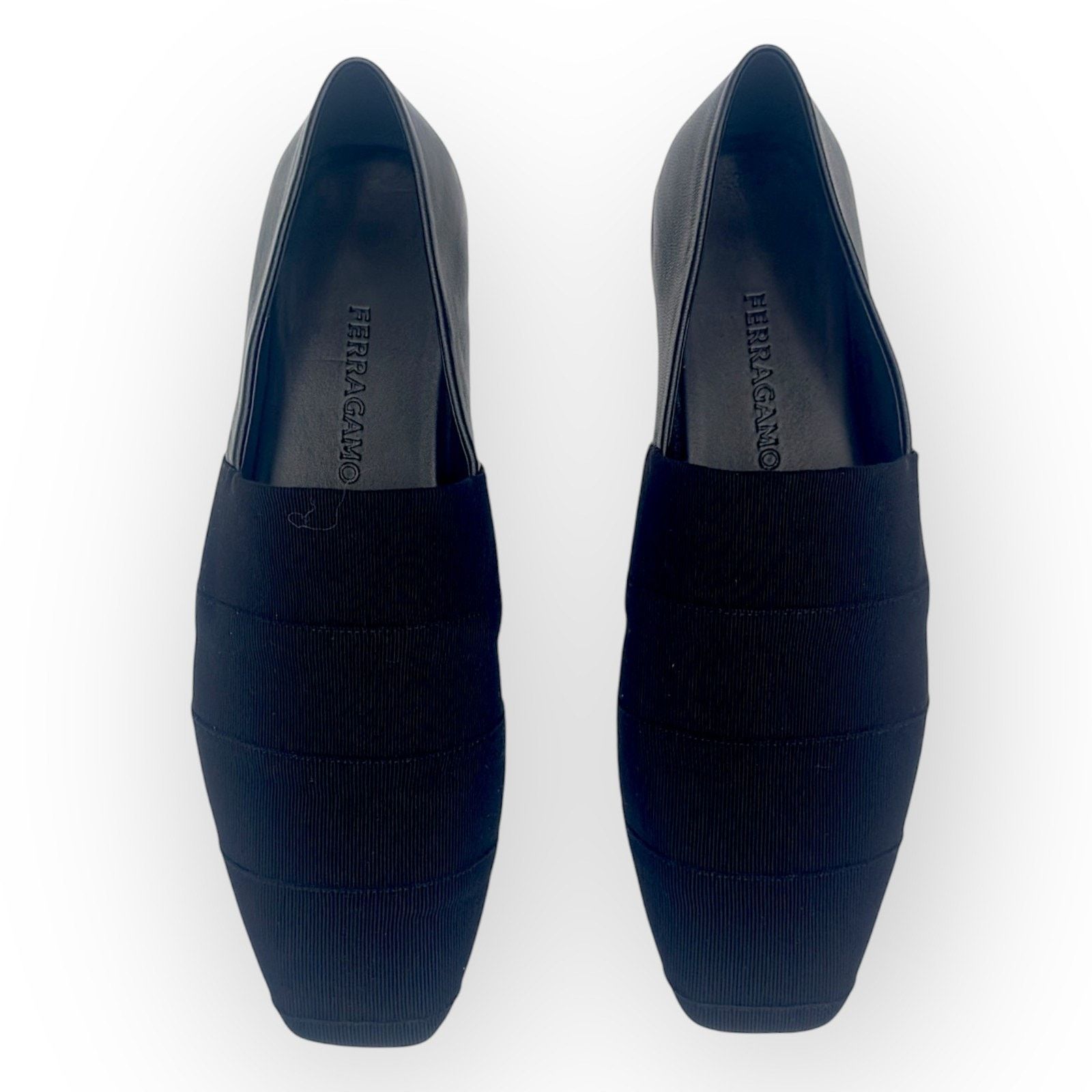 Salvatore Ferragamo Men's Grosgrain & Leather Loafers in Black size 10 / US 11 Size US 11 / EU 44 - 4 Thumbnail