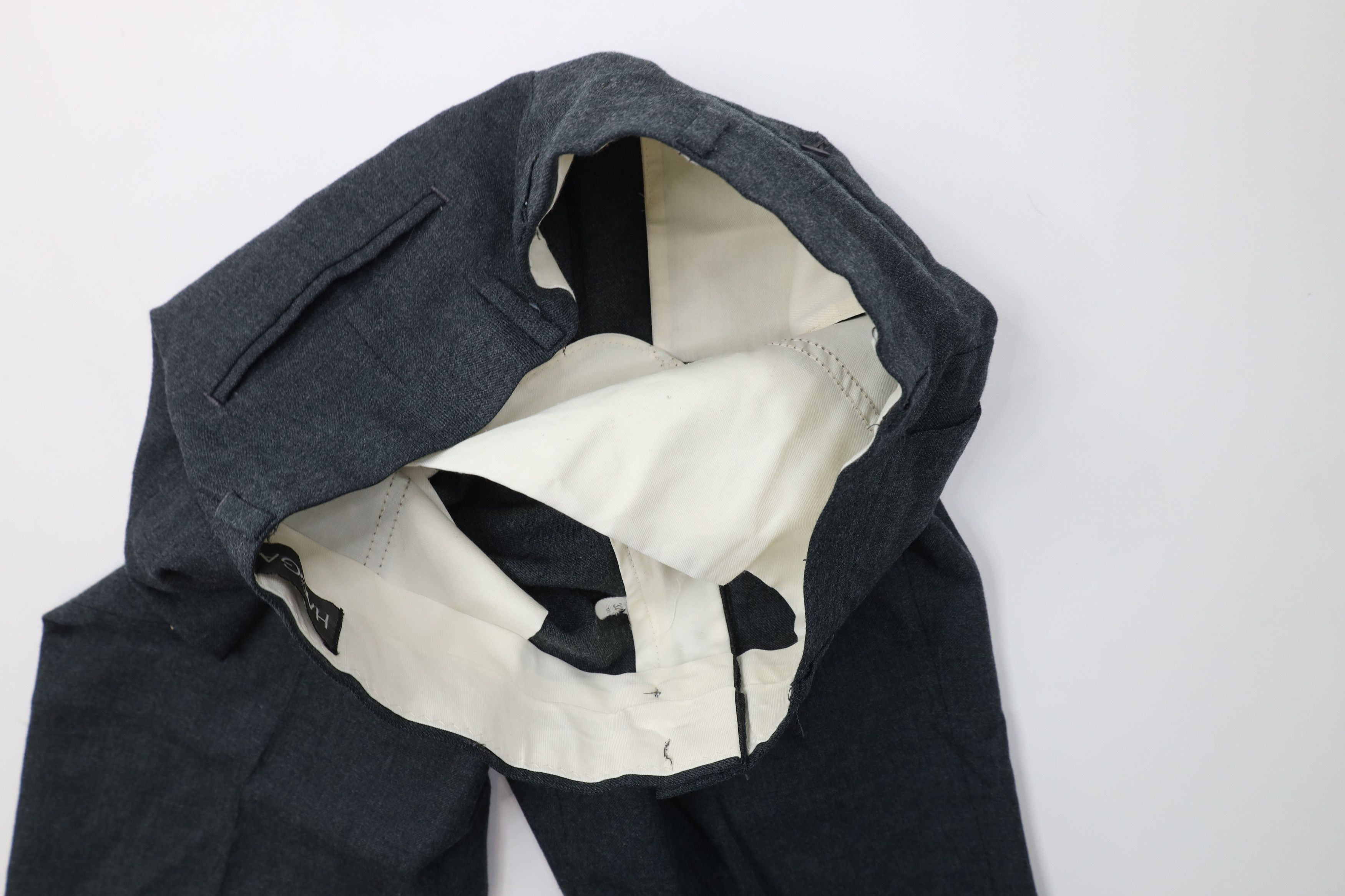 Vintage Vintage 70s Streetwear Gabardine Blend Knit Chino Pants Gray Size US 32 / EU 48 - 7 Thumbnail