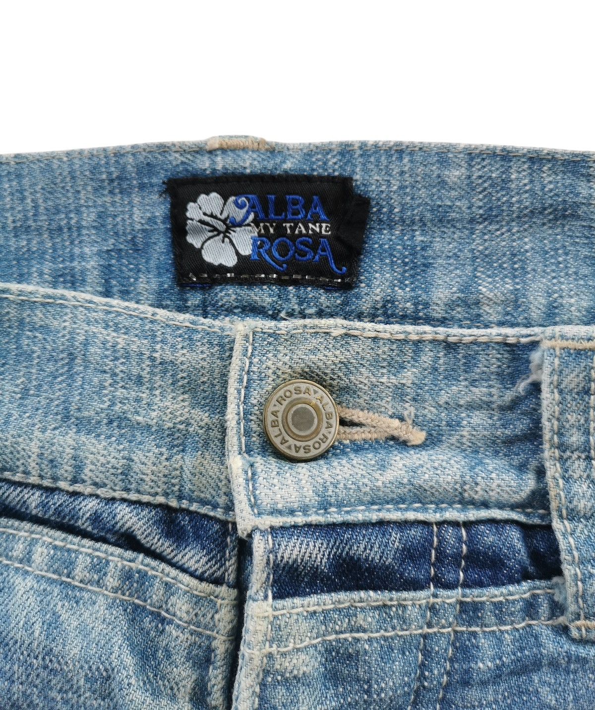 JNCO Alba Rosa Vintage Wide-Leg Baggy Washed Denim Jeans Size US 32 / EU 48 - 11 Thumbnail