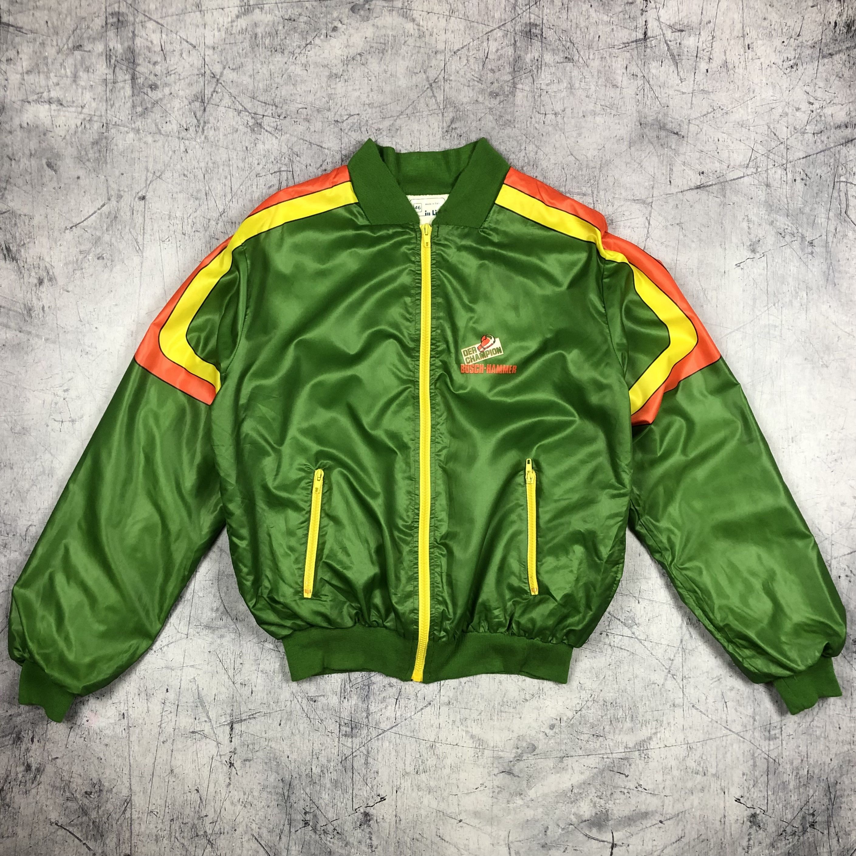 Vintage Vintage Bosch Hammer Nylon Bomber Jacket Size US M / EU 48-50 / 2 - 9 Thumbnail