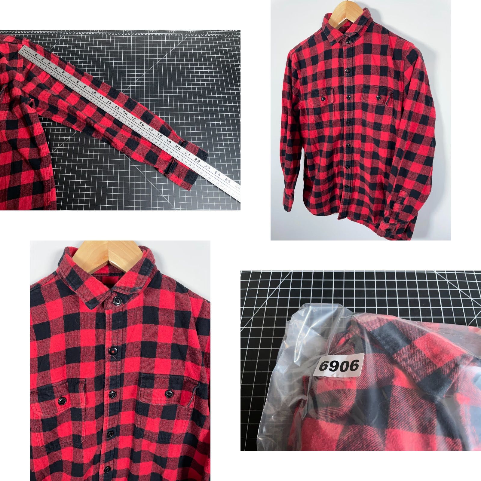 Vintage Big Mac Shirt Men M Red Black Buffalo Plaid Flannel Button-Up Casual Workwear 90s Classic Preppy Size US M / EU 48-50 / 2 - 8 Thumbnail