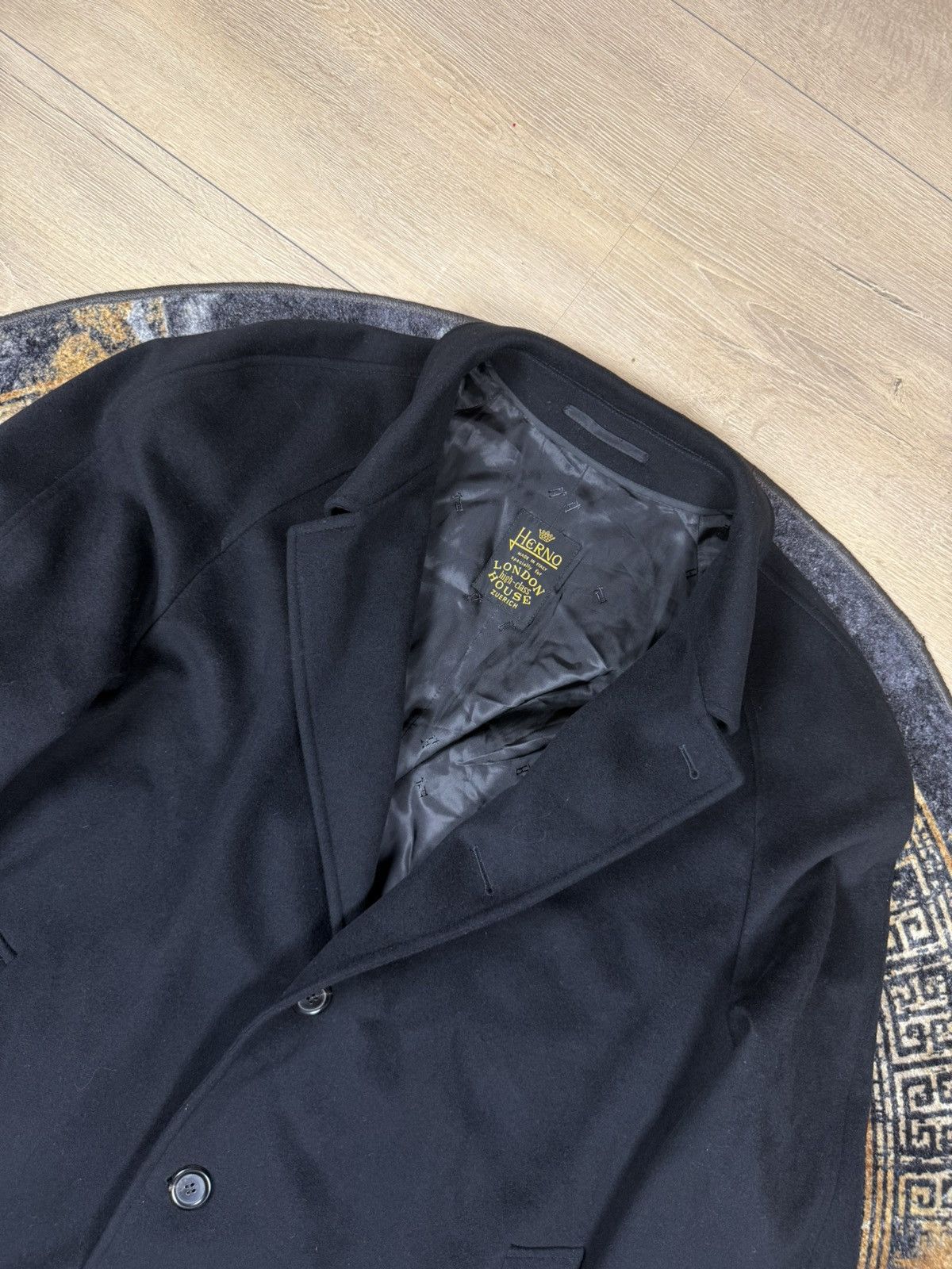 Herno Herno Coat Very rare model Loro Piana 90%wool 10%Cashmere Size US XL / EU 56 / 4 - 4 Thumbnail
