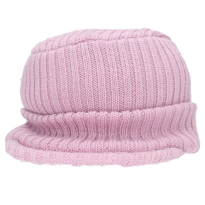 KIJIMA TAKAYUKI UC x Kijima Takayuki beanie visor 100% wool dirty pink Size ONE SIZE - 6 Thumbnail