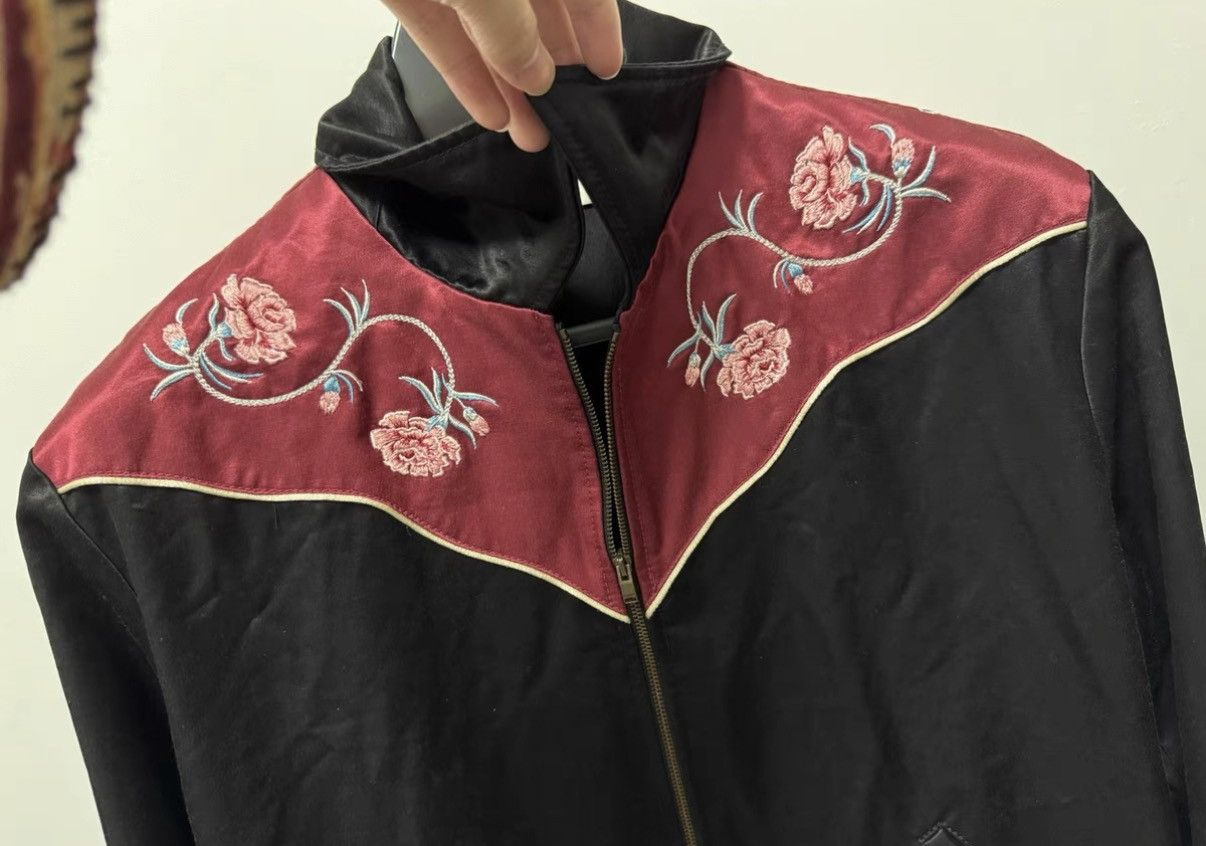 Saint Laurent Paris Saint Laurent (SLP) 16FW Embroidered Floral Varsity Jacket Size US M / EU 48-50 / 2 - 3 Thumbnail