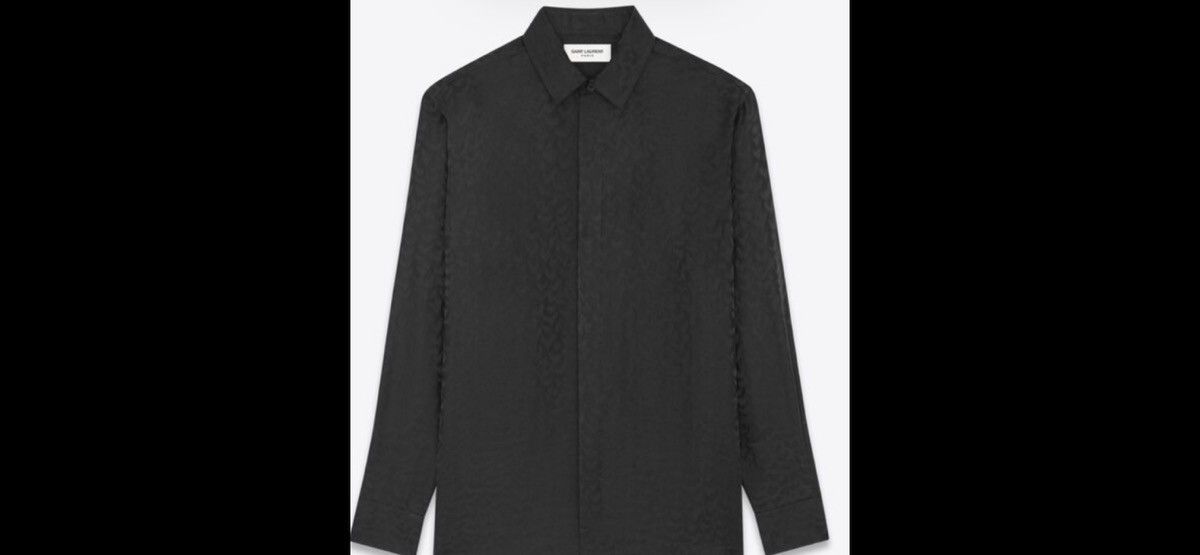 Saint Laurent Paris Saint Laurent men’s silk shirt. 39/15.5/M. $1190 Size US S / EU 44-46 / 1 - 1 Thumbnail