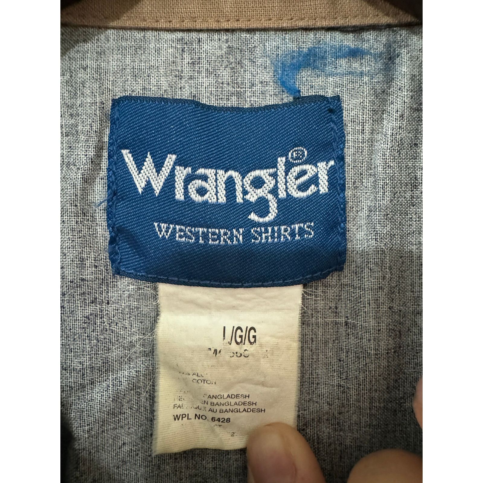 Wrangler Vintage Wrangler Western Shirt Long Sleeve Bronco L Size US L / EU 52-54 / 3 - 4 Thumbnail