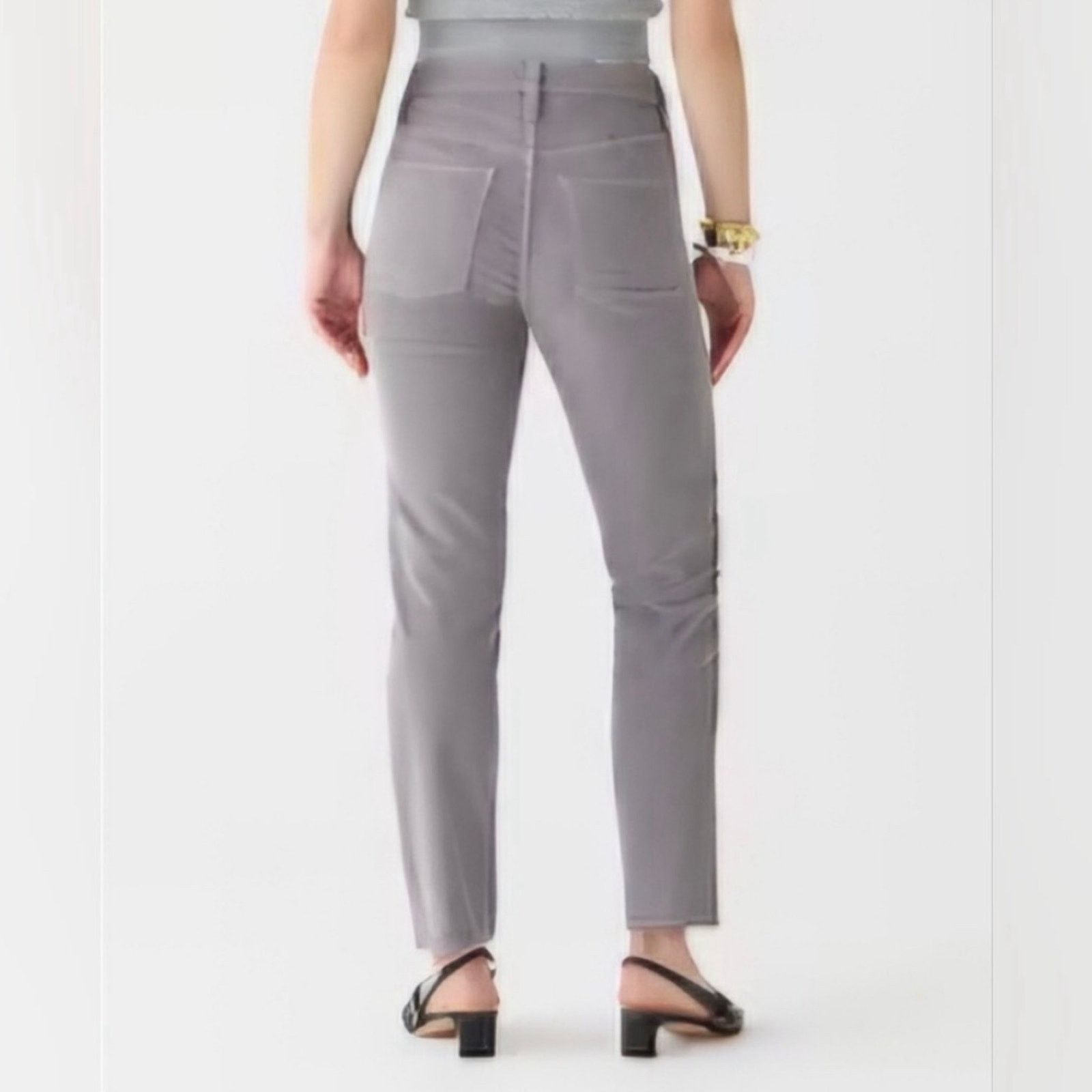 J.Crew J CREW GREY CORDUROY MID RISE STRAIGHT PANTS JEANS SZ 27 Size 27" / US 4 / IT 40 - 2 Thumbnail