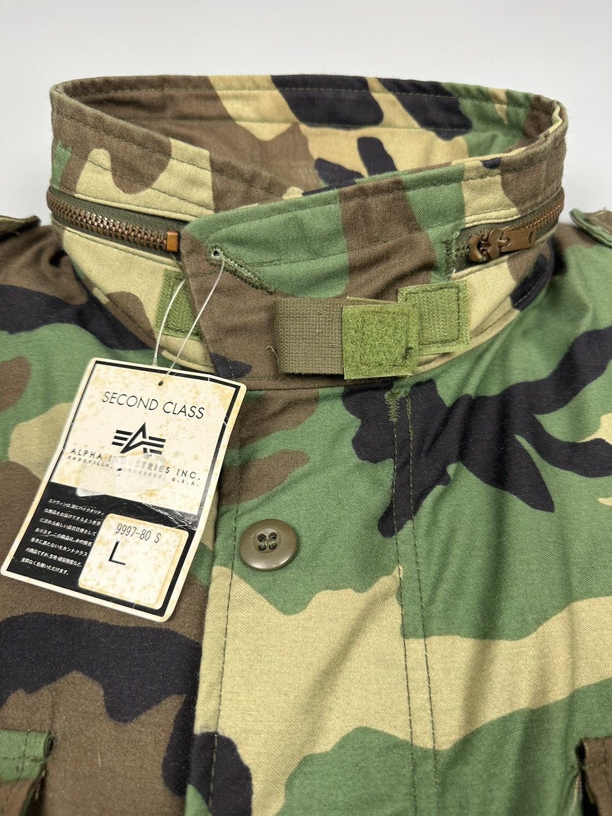 Alpha Industries × Vintage 🔥Rare🔥Vintage Deadstock Alpha Industries M65 Nato Camouflage Size US L / EU 52-54 / 3 - 5 Thumbnail