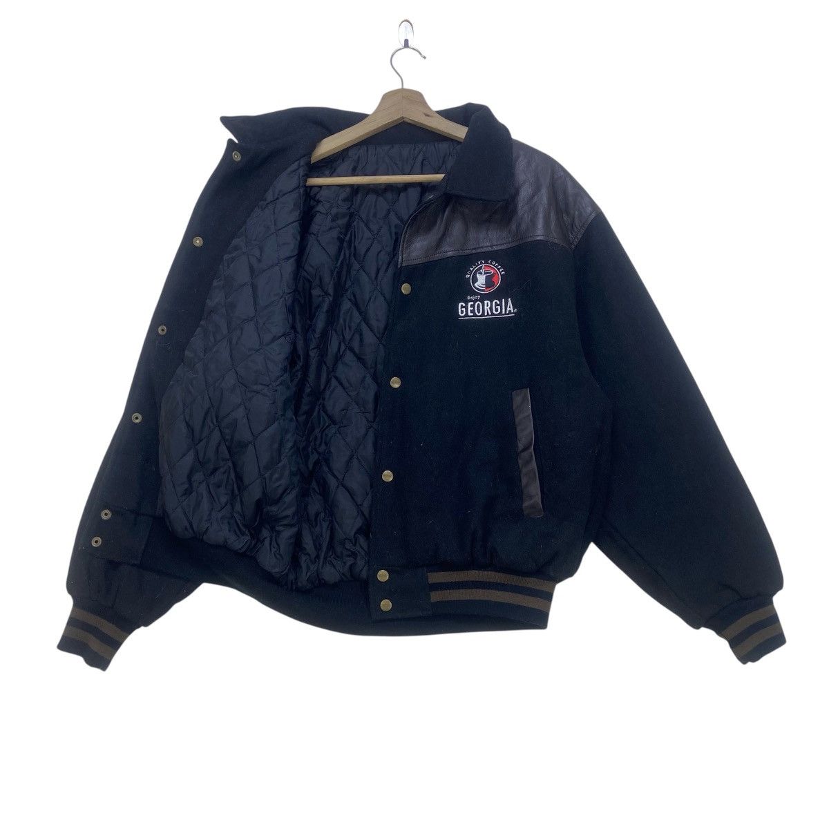 Japanese Brand Vintage American Classic Georgia Coffee Leather Varsity Size US M / EU 48-50 / 2 - 3 Thumbnail