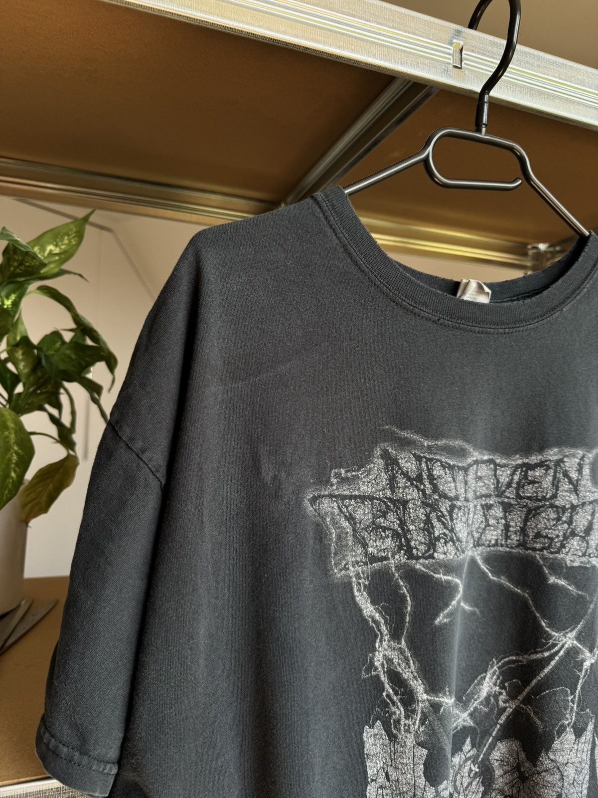 Band Tees × Japanese Brand × Vintage Vintage Not Even Blacklight German Metal Distressed Tshirt Size US XL / EU 56 / 4 - 8 Thumbnail