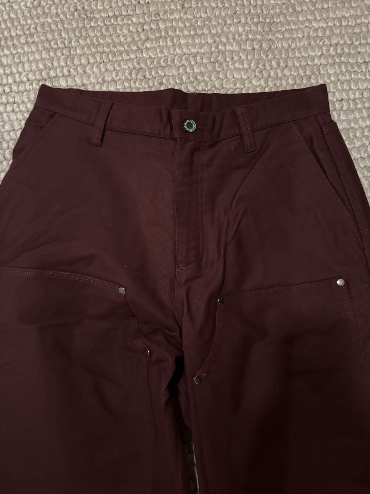 Brain Dead Moleskin Double Knee Utility Pants - Burgundy Size US 32 / EU 48 - 4 Thumbnail