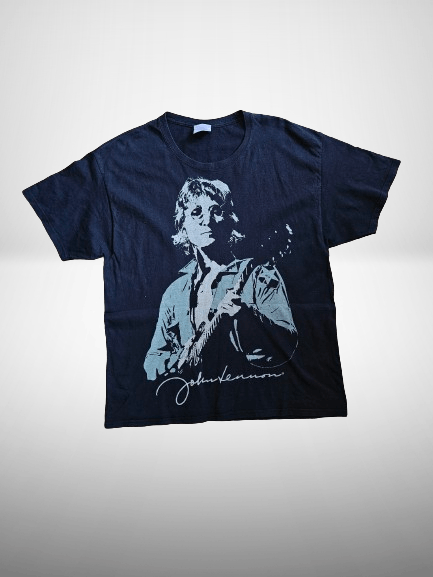 Band Tees × Hanes × Vintage John Lennon Band Tee XL Black Size US XL / EU 56 / 4 - 5 Thumbnail