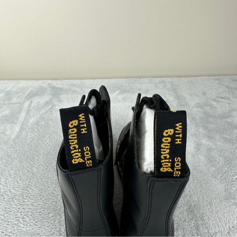 Dr. Martens Dr Martens NWT 1490 Smooth Black Leather Mid Calf Boots 6 U Size US 8 / IT 38 - 8 Thumbnail