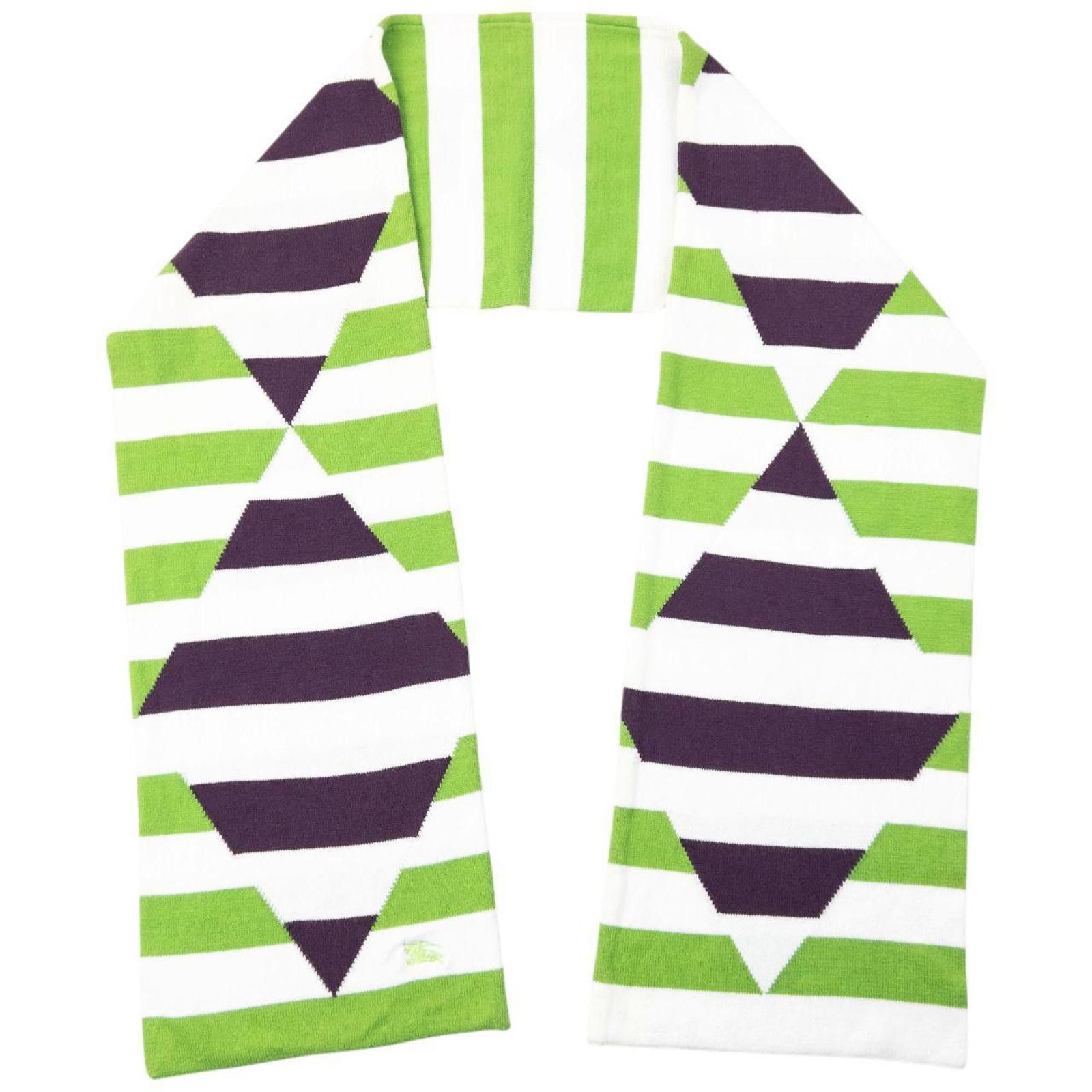 Burberry Vintage 2000s Burberry Striped Scarf Size ONE SIZE - 2 Thumbnail